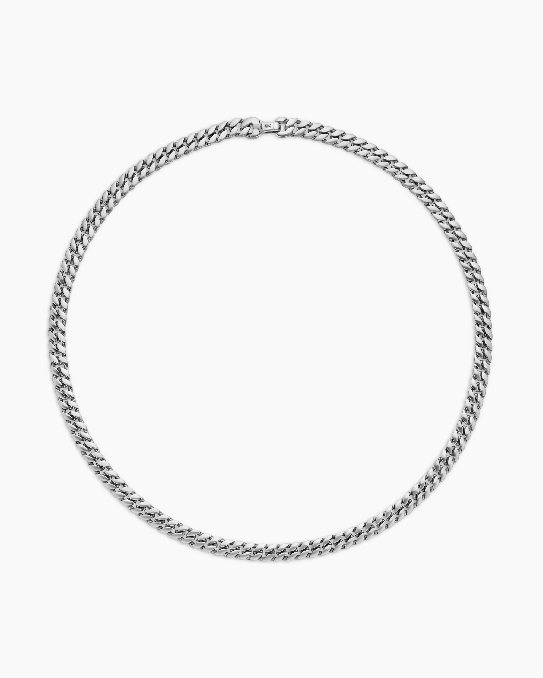 Curb Chain Necklace in 18K Rose Gold with Cognac Diamonds, 8mm 41 Curb Chain Necklace in 18K Rose Gold with Cognac Diamonds, 8mm
