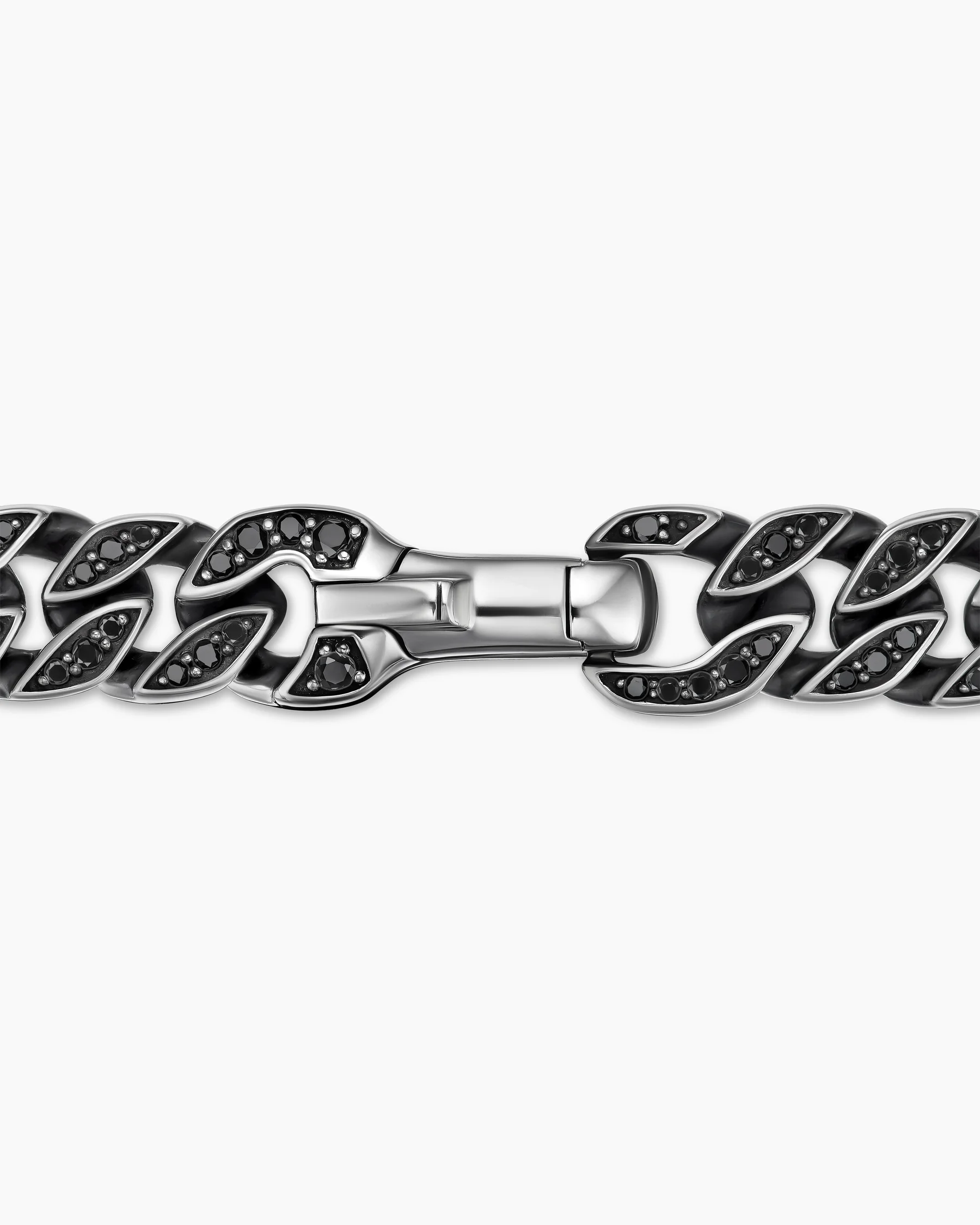 Curb Chain Necklace in 18K Rose Gold with Cognac Diamonds, 8mm 5 Curb Chain Necklace in 18K Rose Gold with Cognac Diamonds, 8mm