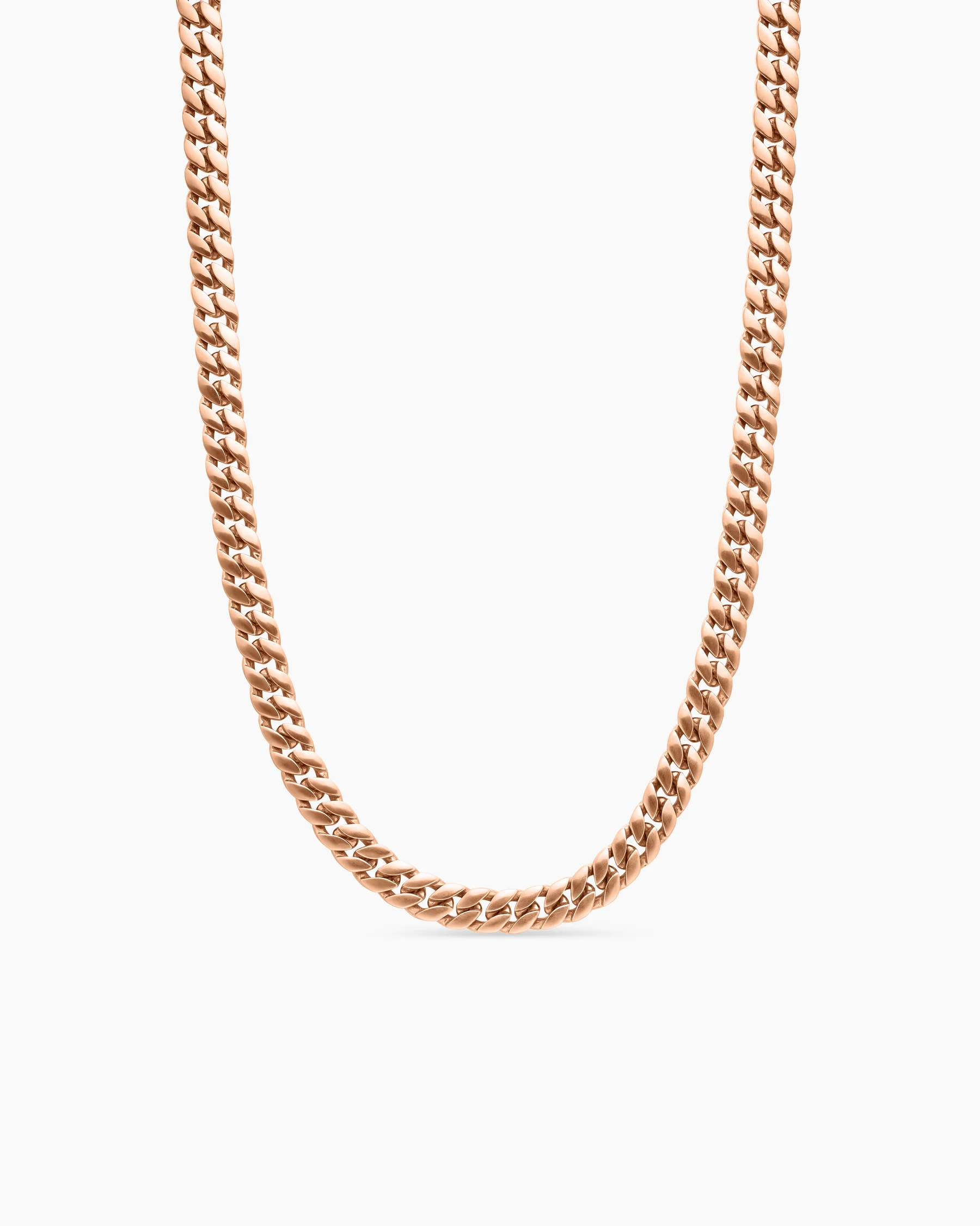 Curb Chain Necklace in Sterling Silver with Black Diamonds, 8mm 49 Curb Chain Necklace in Sterling Silver with Black Diamonds, 8mm