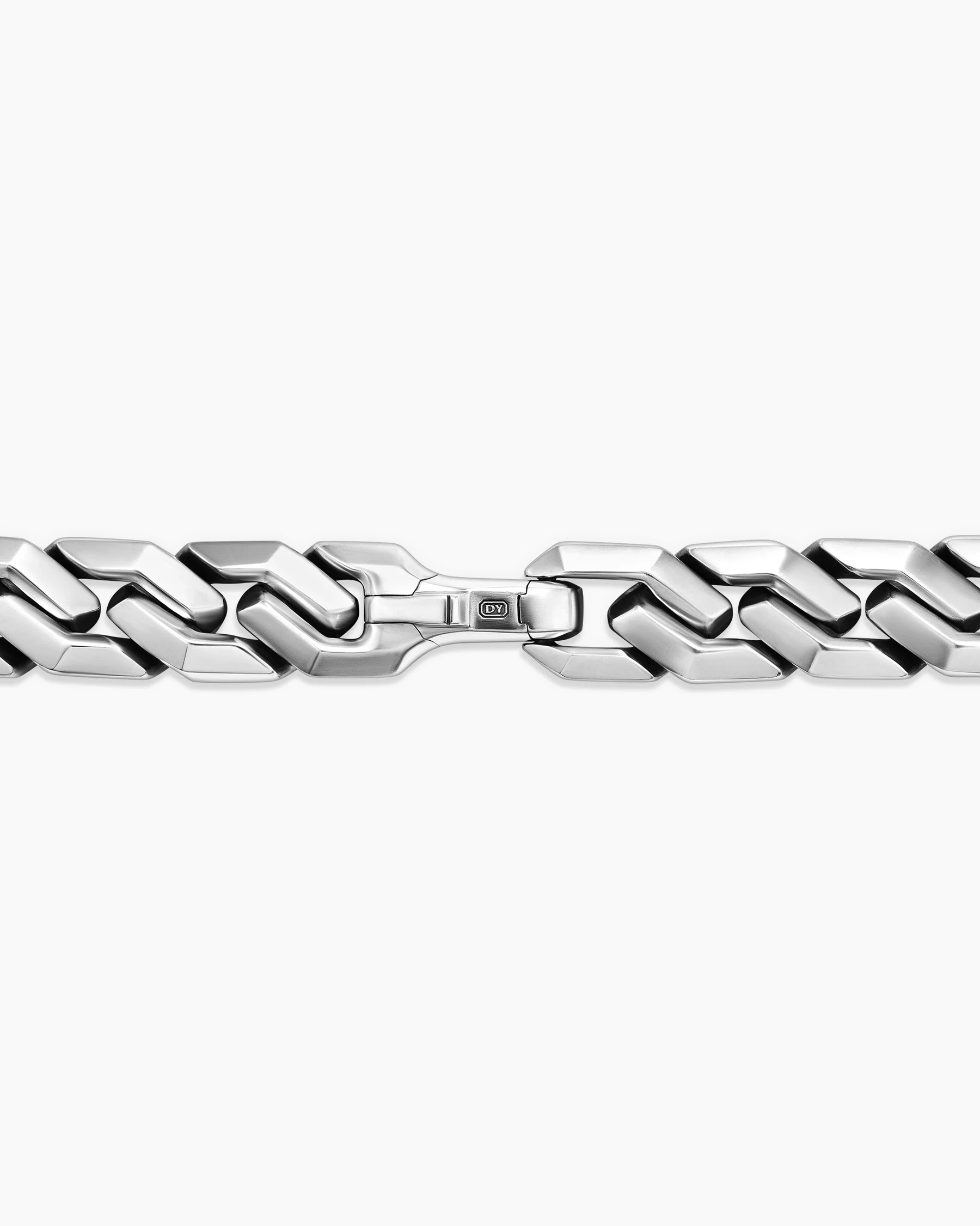 Curb Chain Angular Link Necklace in Black Titanium, 8.7mm 5 Curb Chain Angular Link Necklace in Black Titanium, 8.7mm