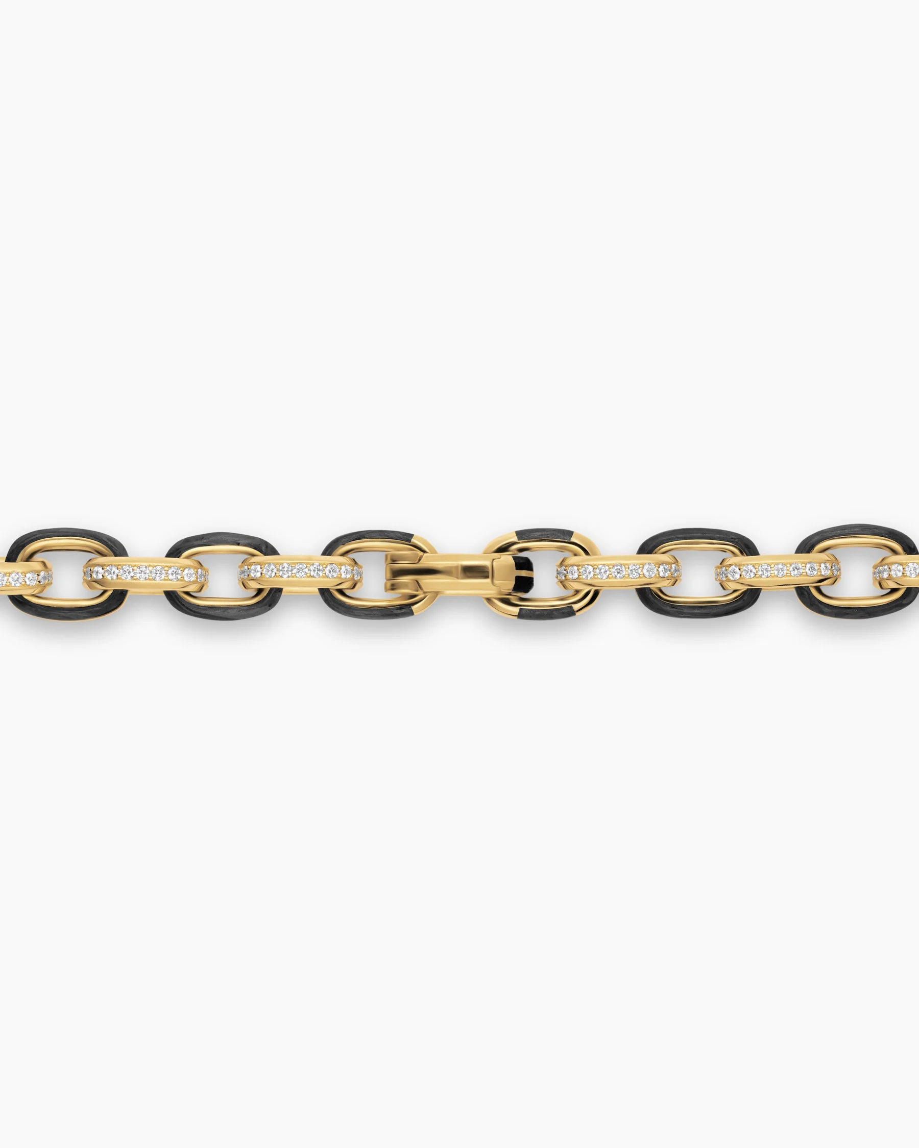 Streamline® Oval Link Necklace in 18K Yellow Gold with Forged Carbon, 10.8mm 5 Streamline® Oval Link Necklace in 18K Yellow Gold with Forged Carbon, 10.8mm