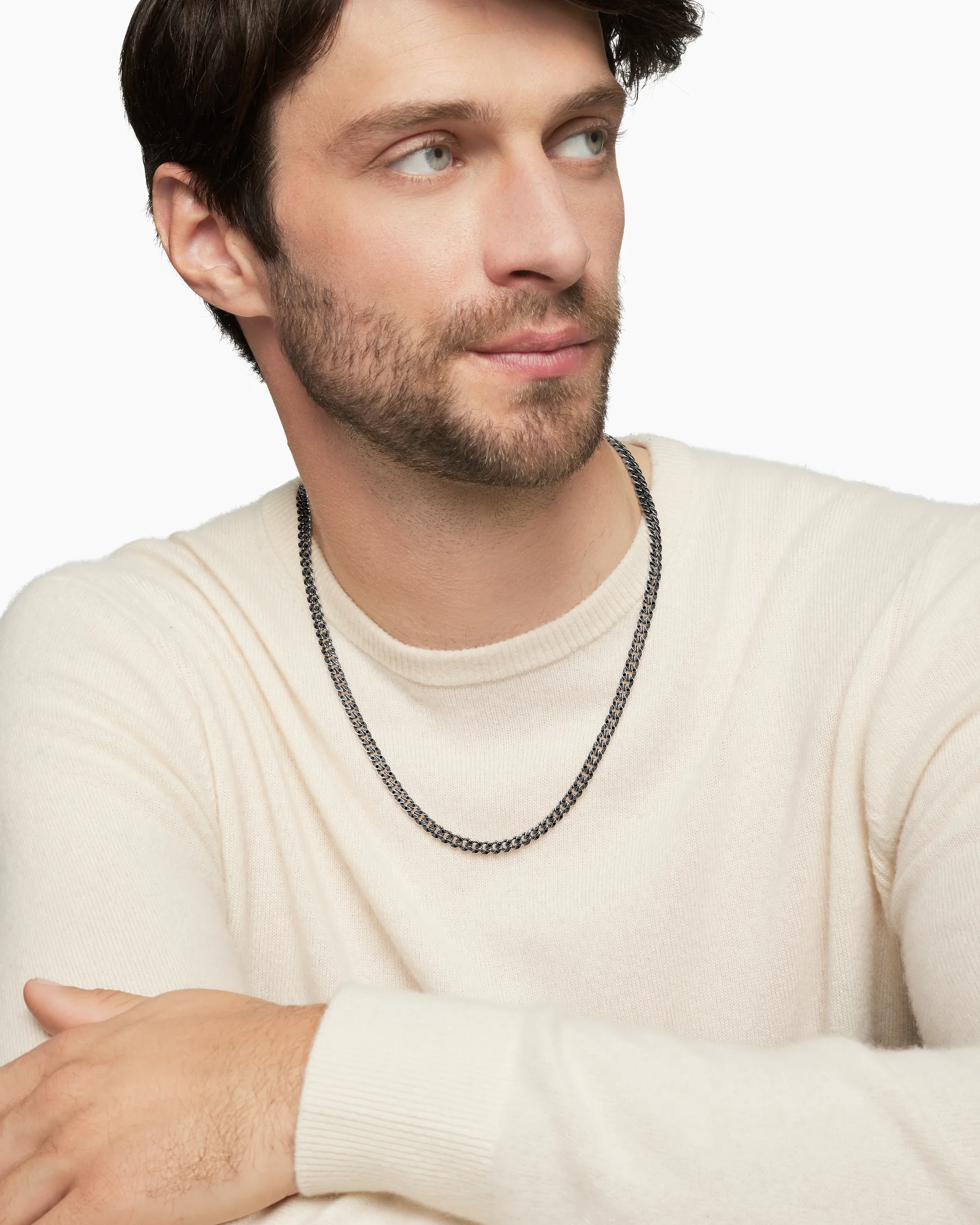 Curb Chain Necklace in 18K Rose Gold, 6mm 14 Curb Chain Necklace in 18K Rose Gold, 6mm