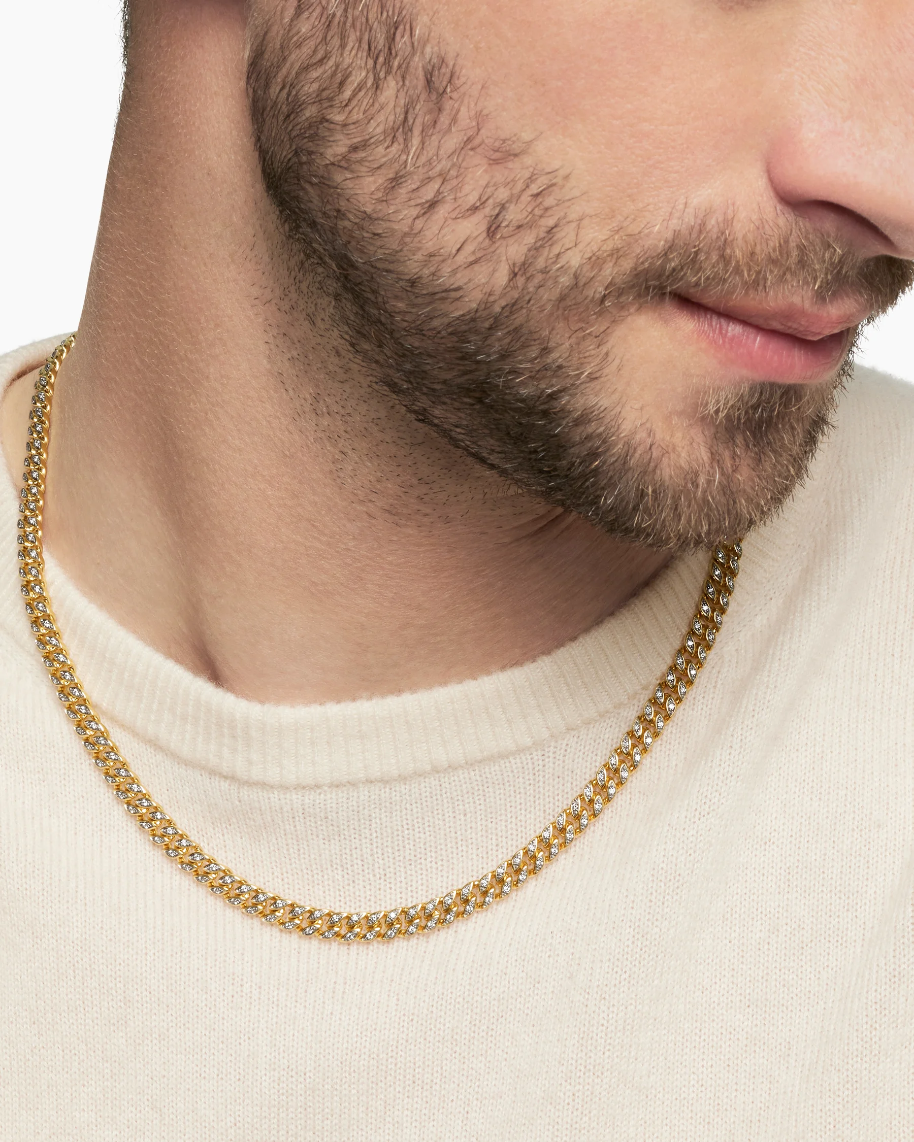 Curb Chain Necklace in 18K Rose Gold, 6mm 37 Curb Chain Necklace in 18K Rose Gold, 6mm