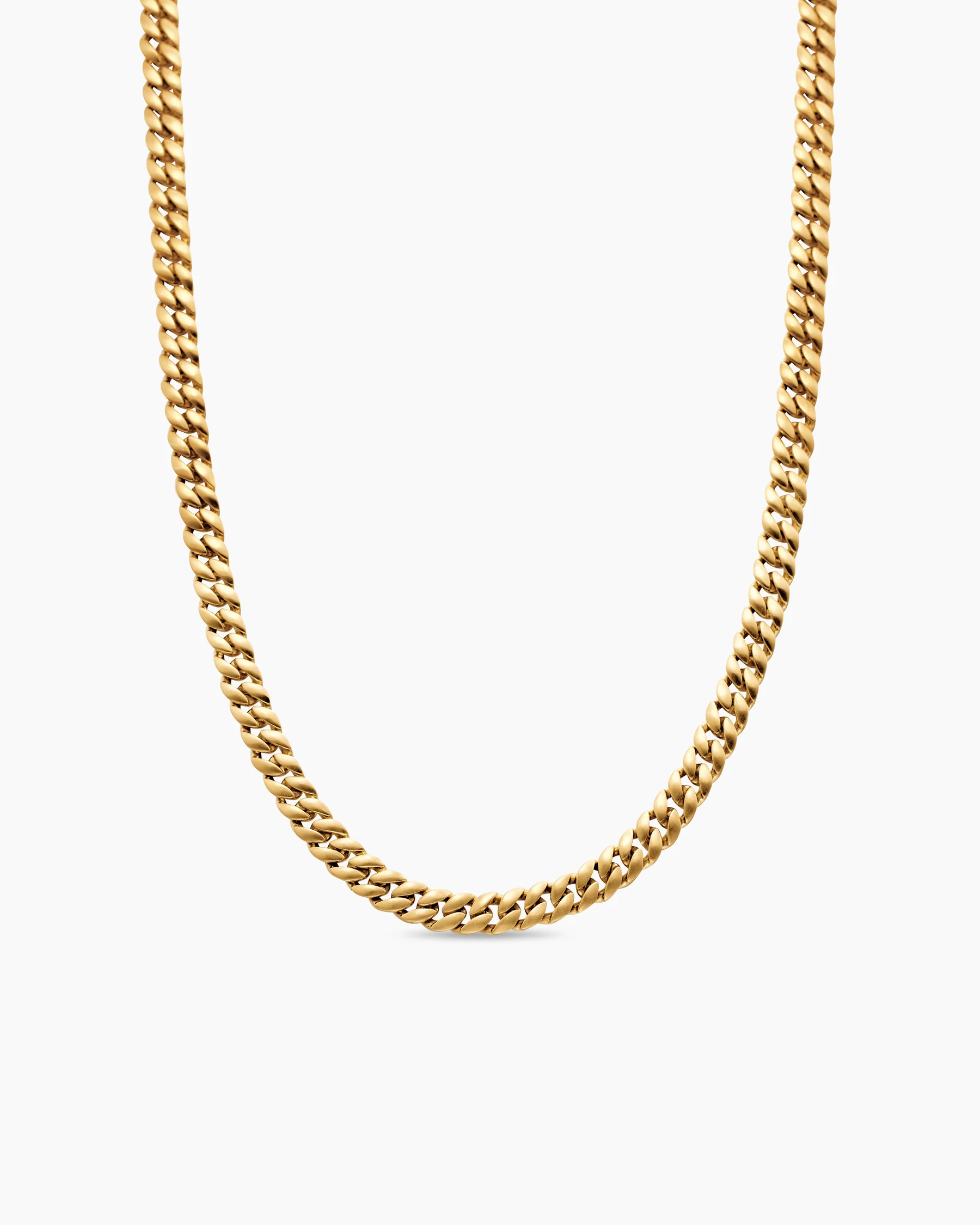Curb Chain Necklace in 18K Rose Gold, 6mm 39 Curb Chain Necklace in 18K Rose Gold, 6mm