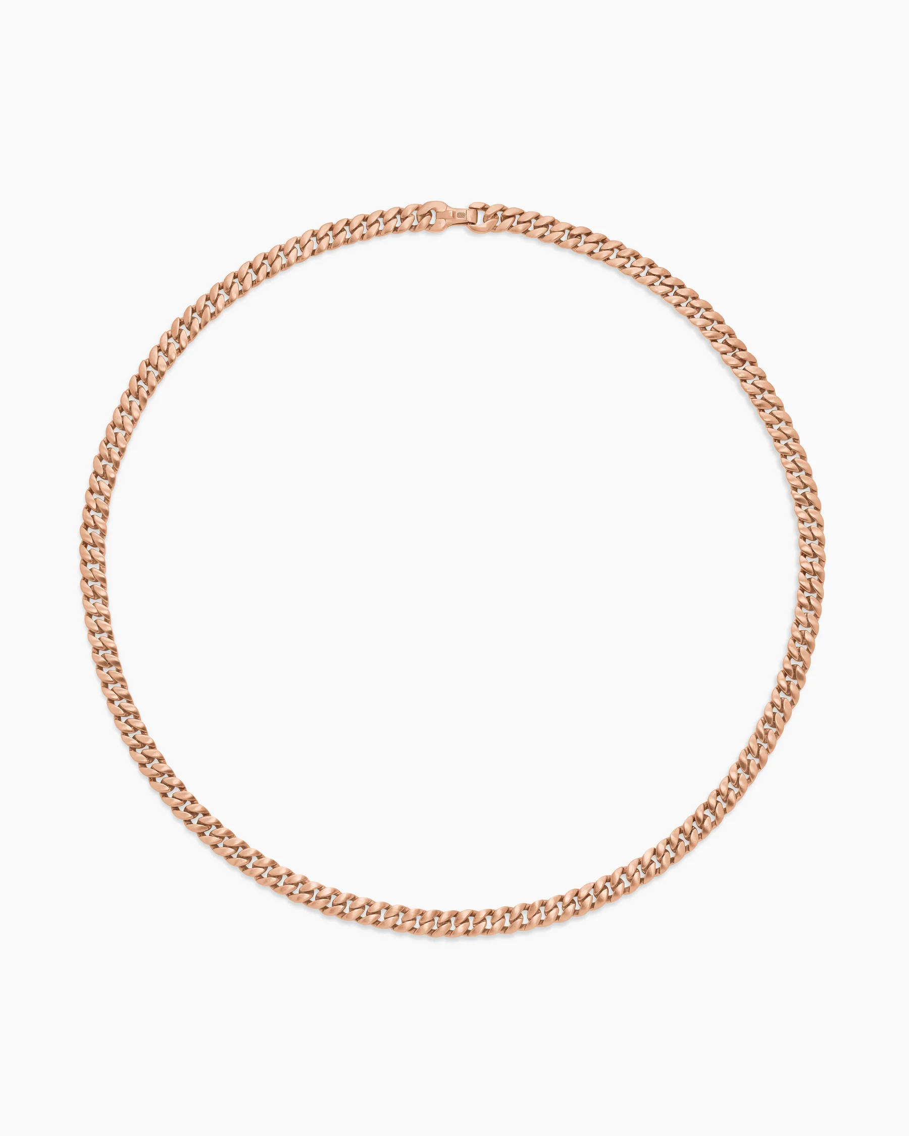 Curb Chain Necklace in 18K Rose Gold, 6mm 56 Curb Chain Necklace in 18K Rose Gold, 6mm