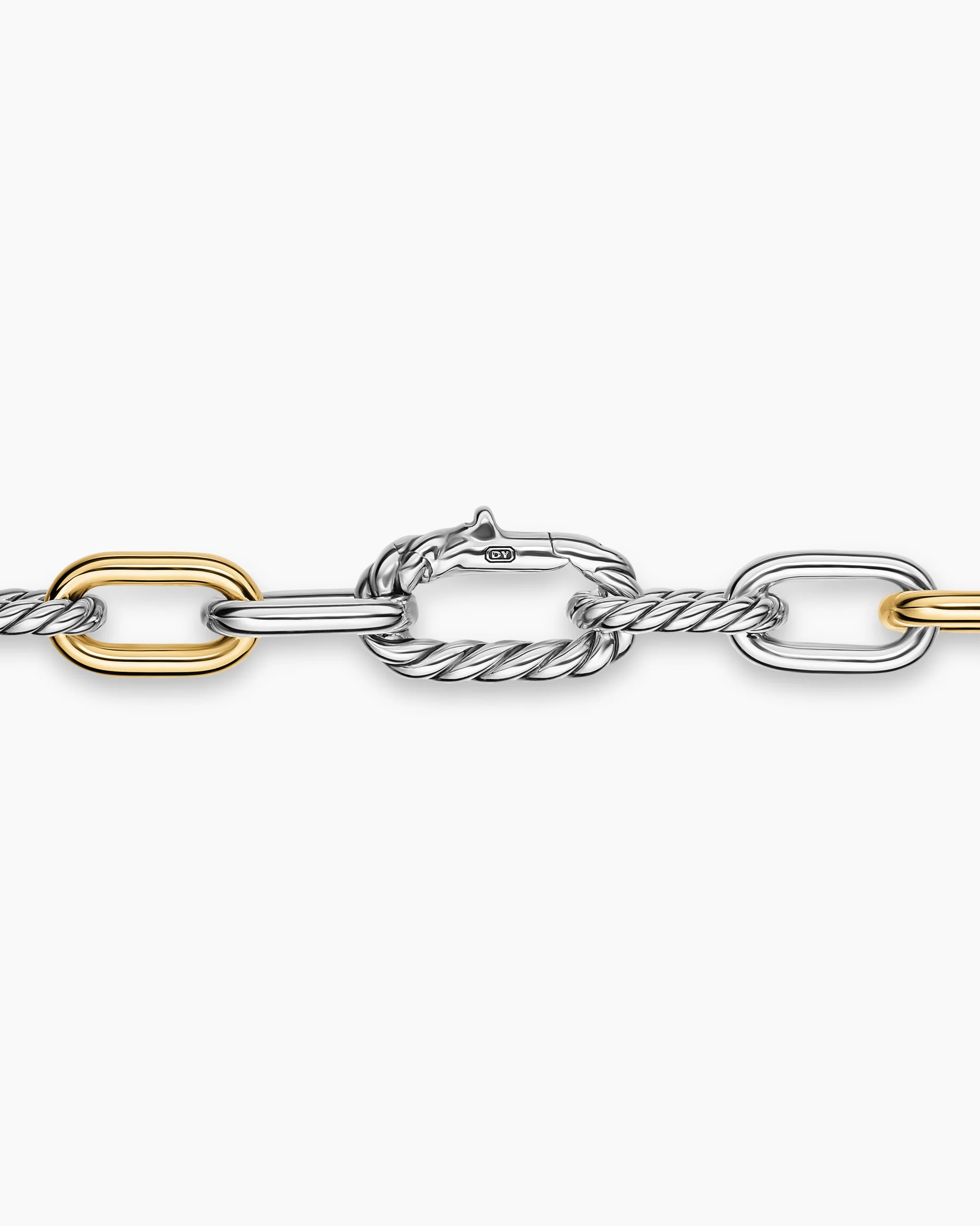 DY Madison® Chain Necklace in Sterling Silver with 18K Yellow Gold, 8.5mm 4 DY Madison® Chain Necklace in Sterling Silver with 18K Yellow Gold, 8.5mm
