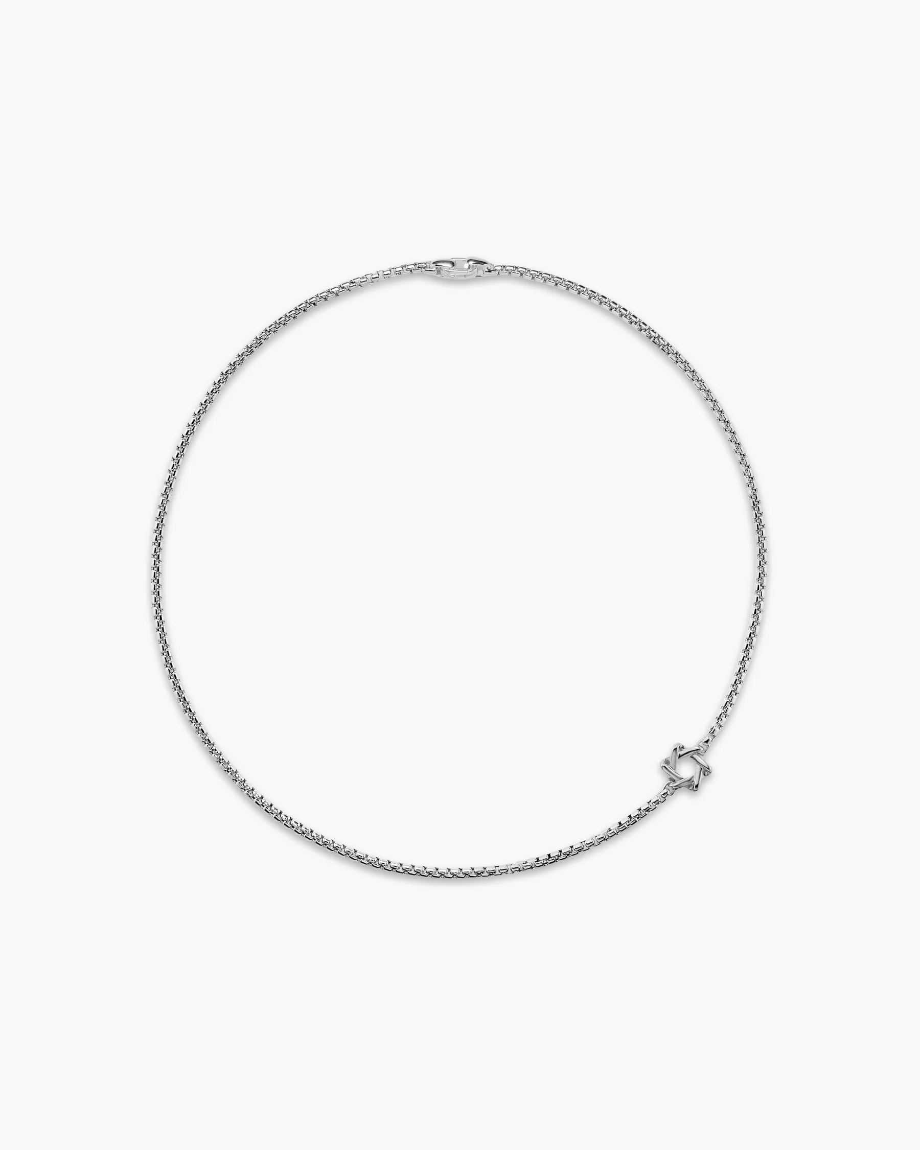 Star of David Station Necklace in Sterling Silver, 3.6mm 11 Star of David Station Necklace in Sterling Silver, 3.6mm