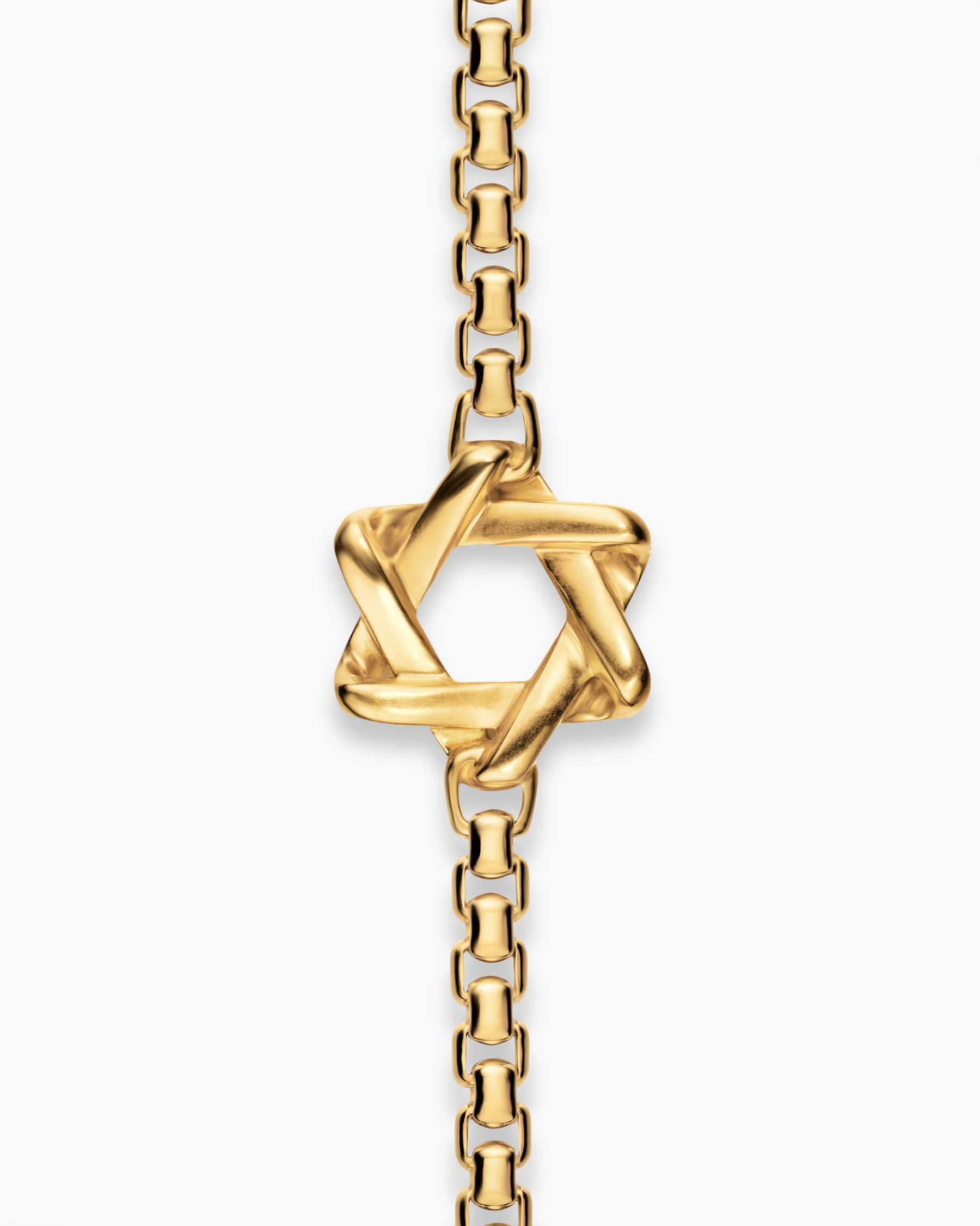 Star of David Station Necklace in Sterling Silver, 3.6mm 4 Star of David Station Necklace in Sterling Silver, 3.6mm