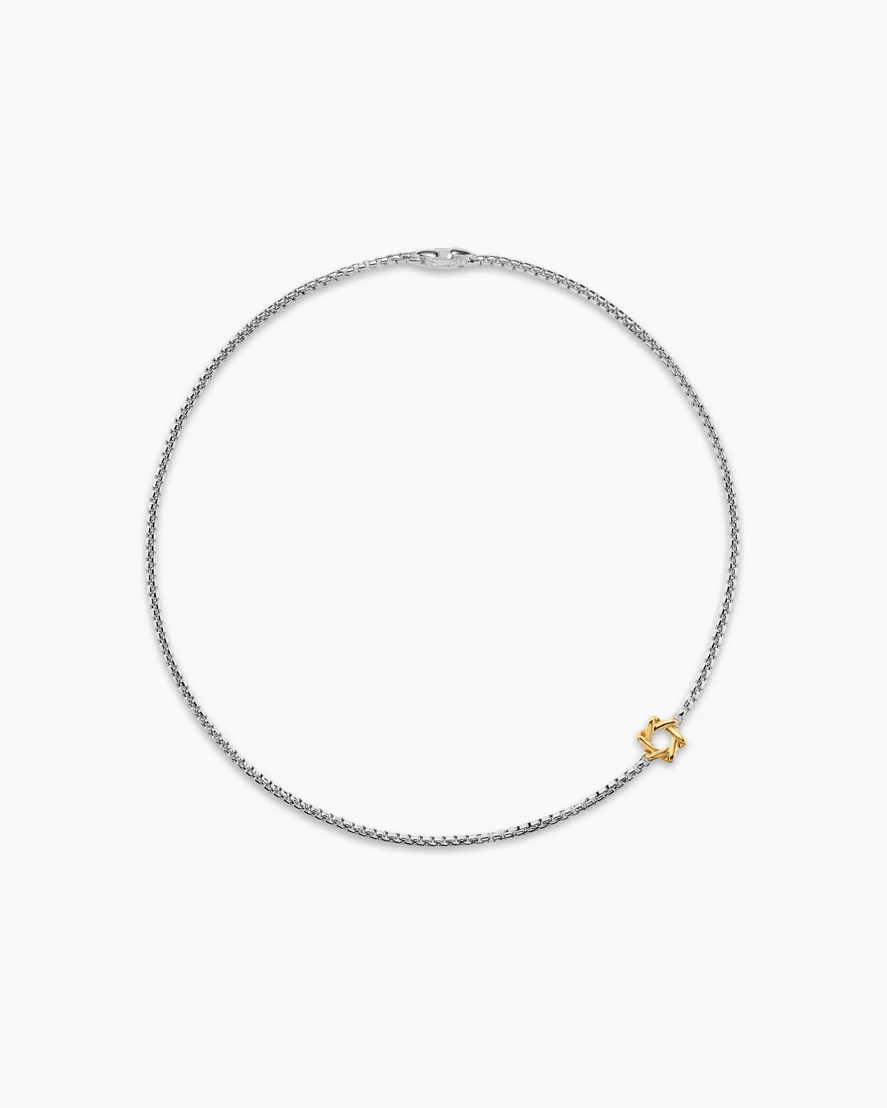 Star of David Station Necklace in Sterling Silver, 3.6mm 7 Star of David Station Necklace in Sterling Silver, 3.6mm