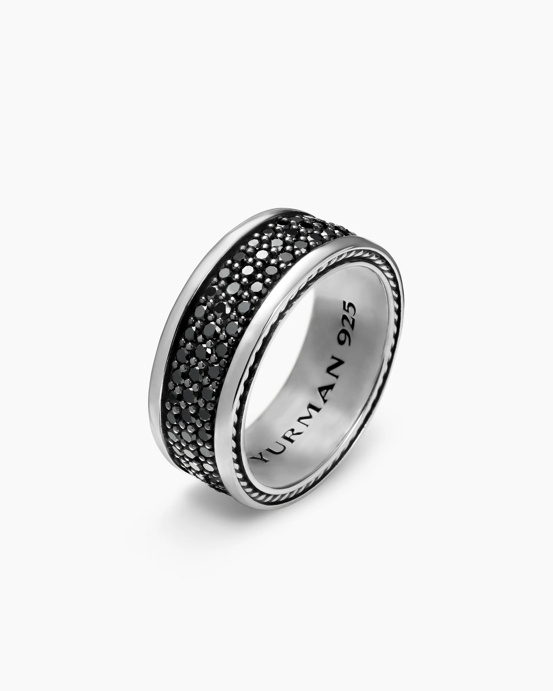 Streamline® Pavé Three Row Band Ring in 18K Rose Gold with Cognac Diamonds, 8.5mm 10 Streamline® Pavé Three Row Band Ring in 18K Rose Gold with Cognac Diamonds, 8.5mm