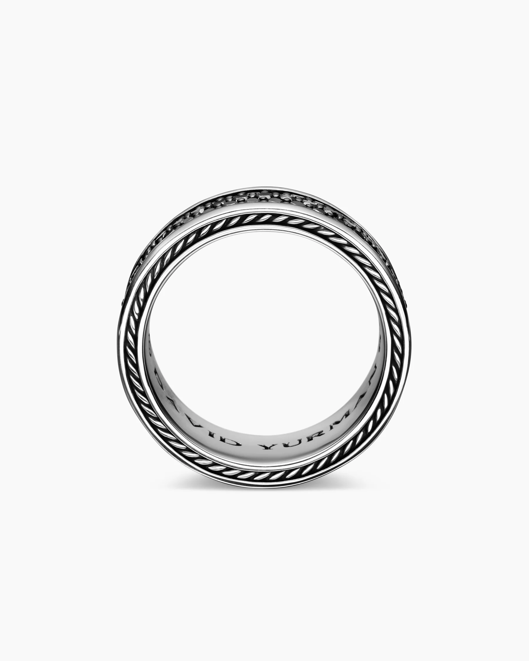 Streamline® Pavé Three Row Band Ring in 18K Rose Gold with Cognac Diamonds, 8.5mm 12 Streamline® Pavé Three Row Band Ring in 18K Rose Gold with Cognac Diamonds, 8.5mm