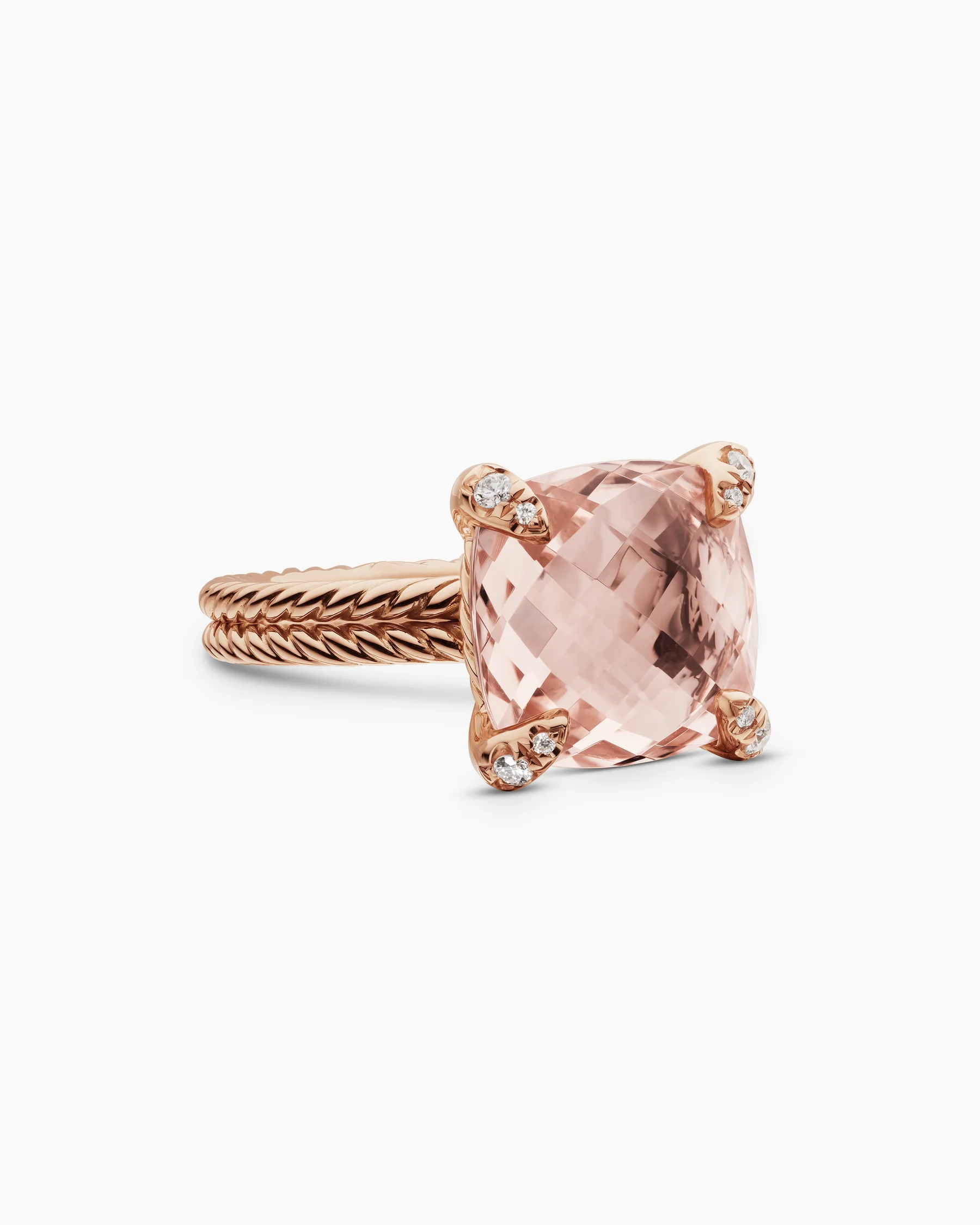 Chatelaine® Ring in 18K Yellow Gold with Citrine and Diamonds, 11mm