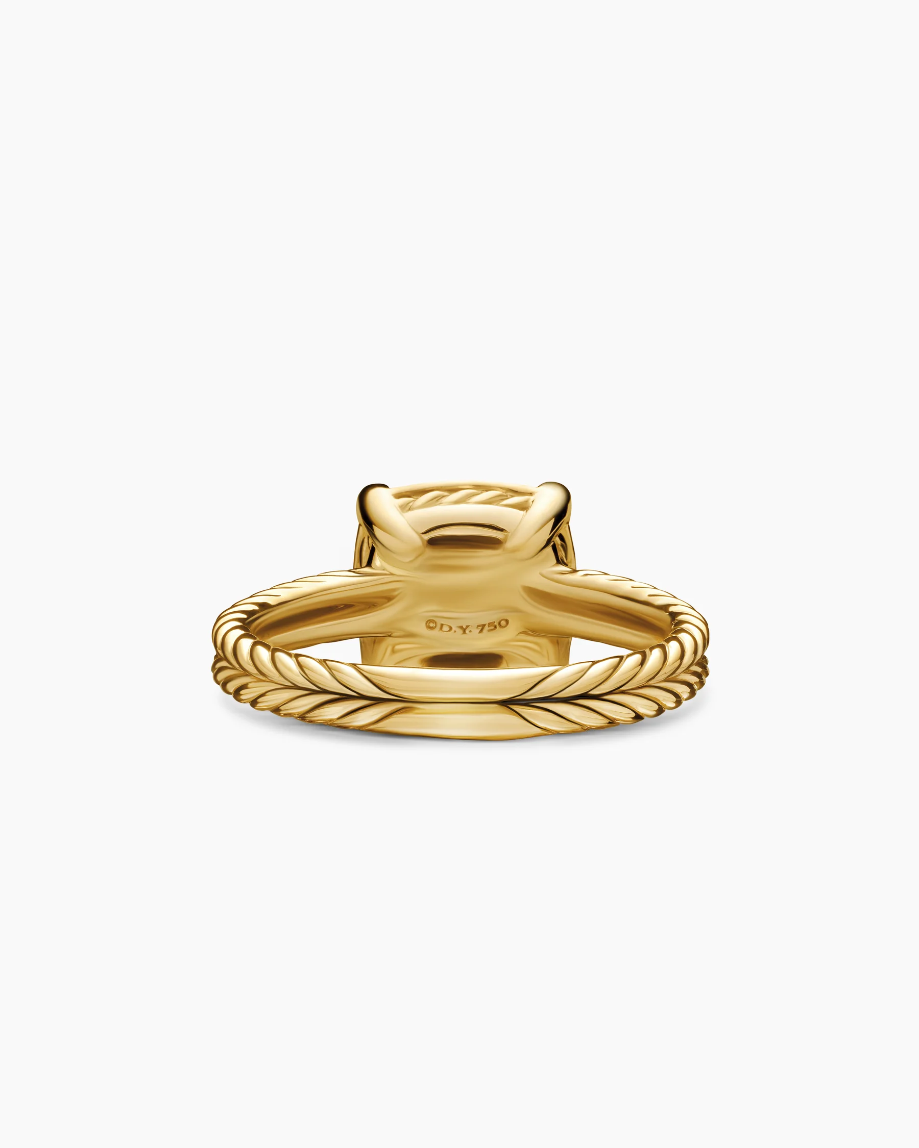 Chatelaine® Ring in 18K Yellow Gold with Pavé Diamonds, 11mm 6 Chatelaine® Ring in 18K Yellow Gold with Pavé Diamonds, 11mm