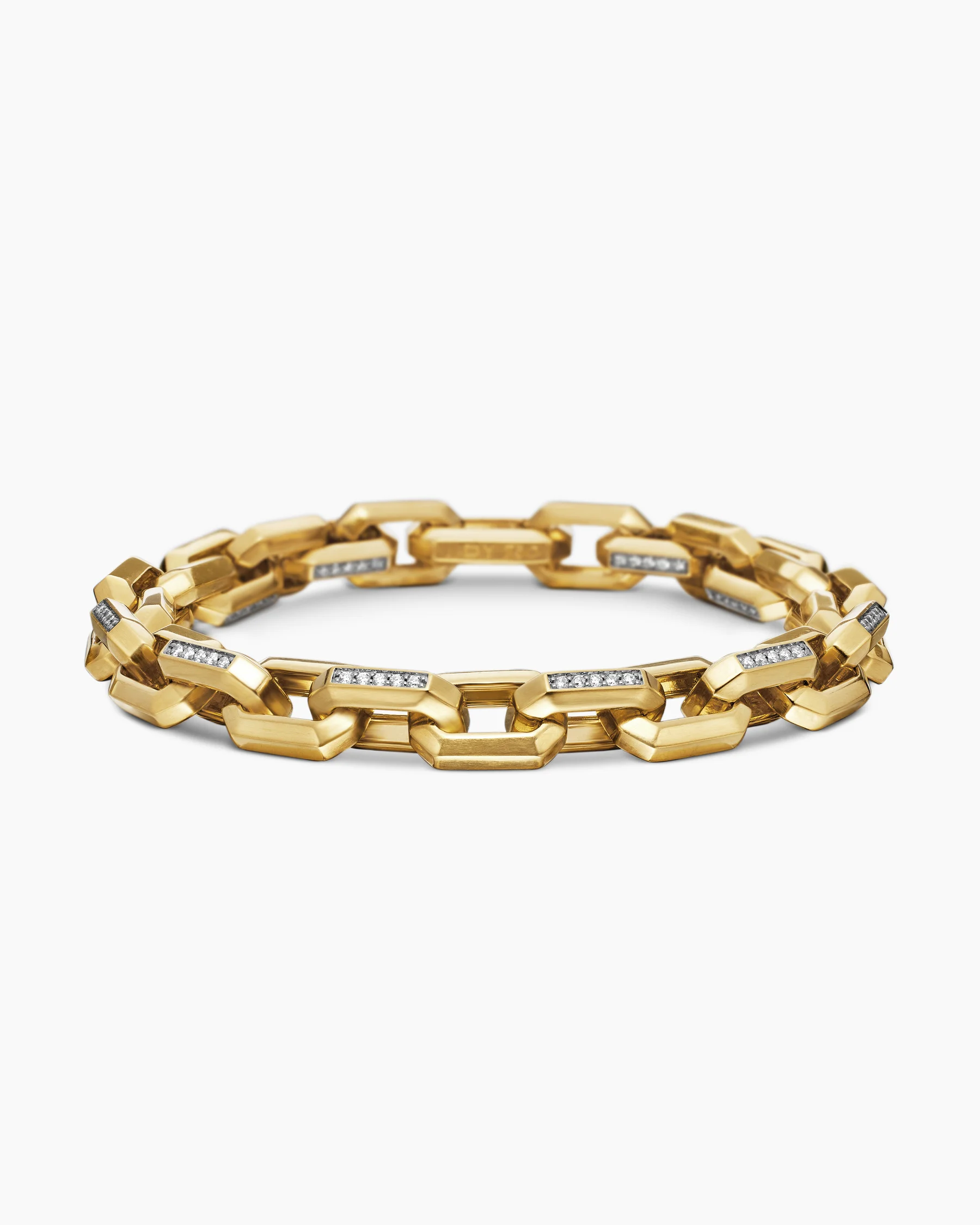 Streamline® Heirloom Chain Link Bracelet in Sterling Silver with Pavé Black Diamonds, 7.5mm 1 Streamline® Heirloom Chain Link Bracelet in Sterling Silver with Pavé Black Diamonds, 7.5mm