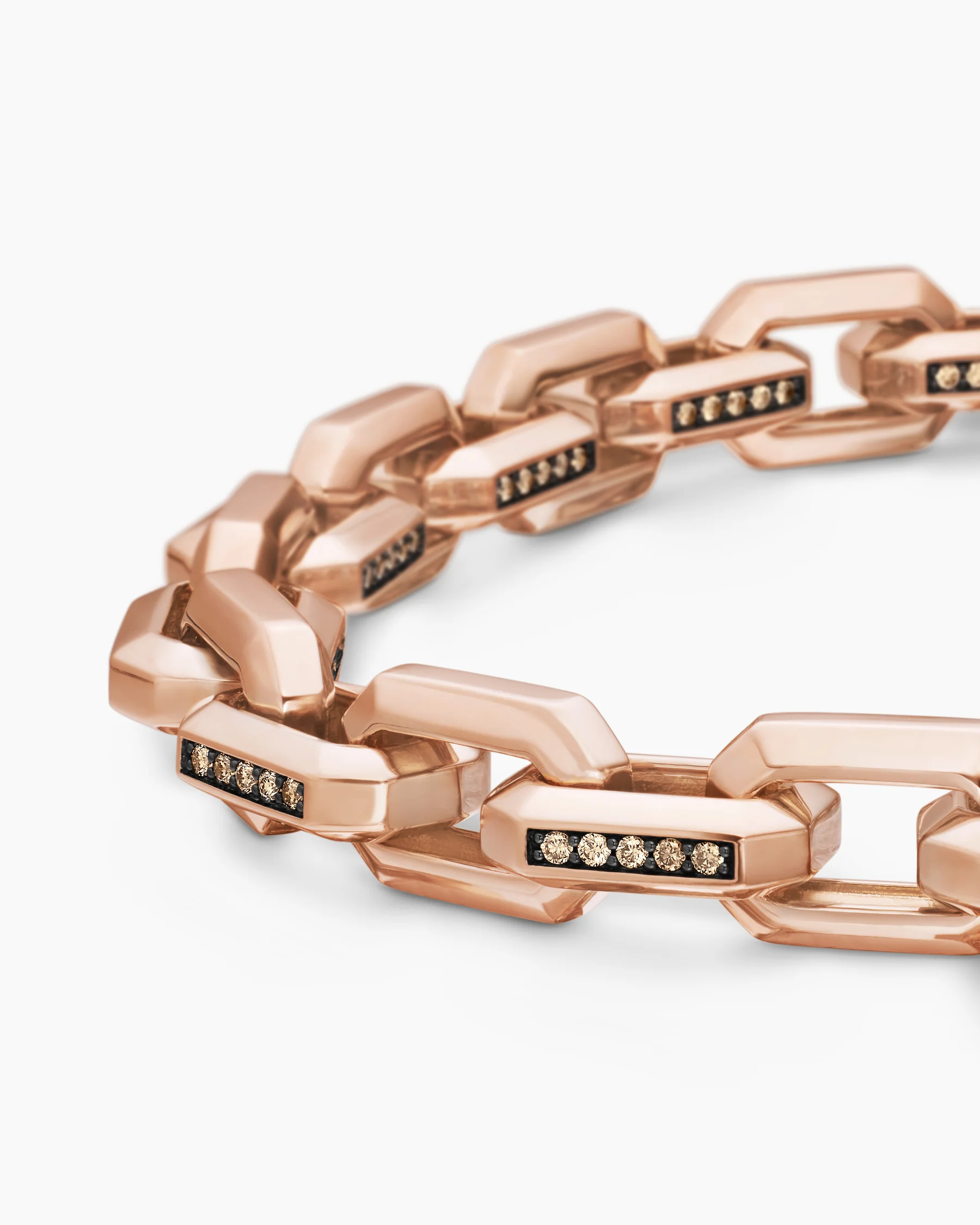 Streamline® Heirloom Chain Link Bracelet in Sterling Silver with Pavé Black Diamonds, 7.5mm 15 Streamline® Heirloom Chain Link Bracelet in Sterling Silver with Pavé Black Diamonds, 7.5mm