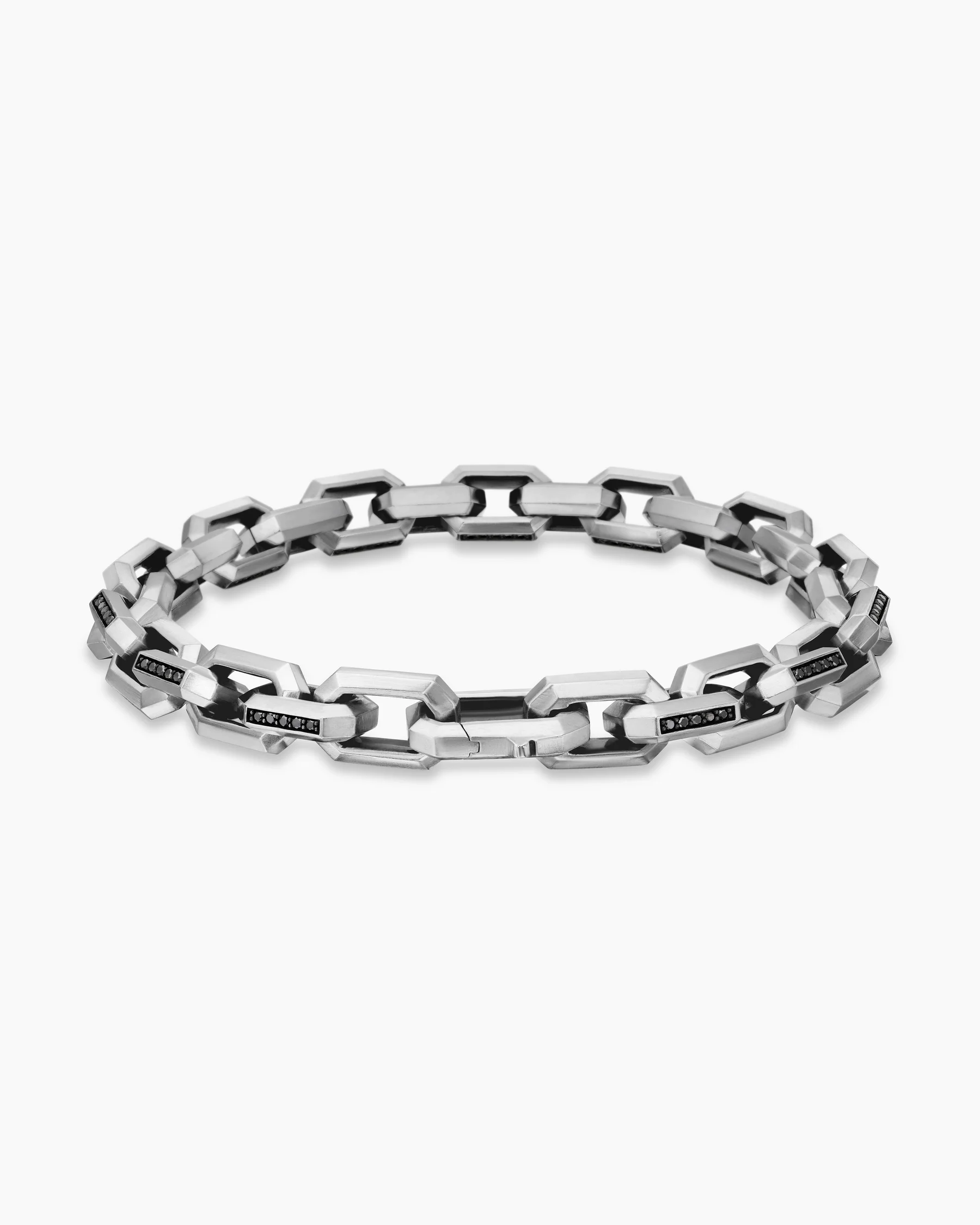 Streamline® Heirloom Chain Link Bracelet in Sterling Silver with Pavé Black Diamonds, 7.5mm 21 Streamline® Heirloom Chain Link Bracelet in Sterling Silver with Pavé Black Diamonds, 7.5mm