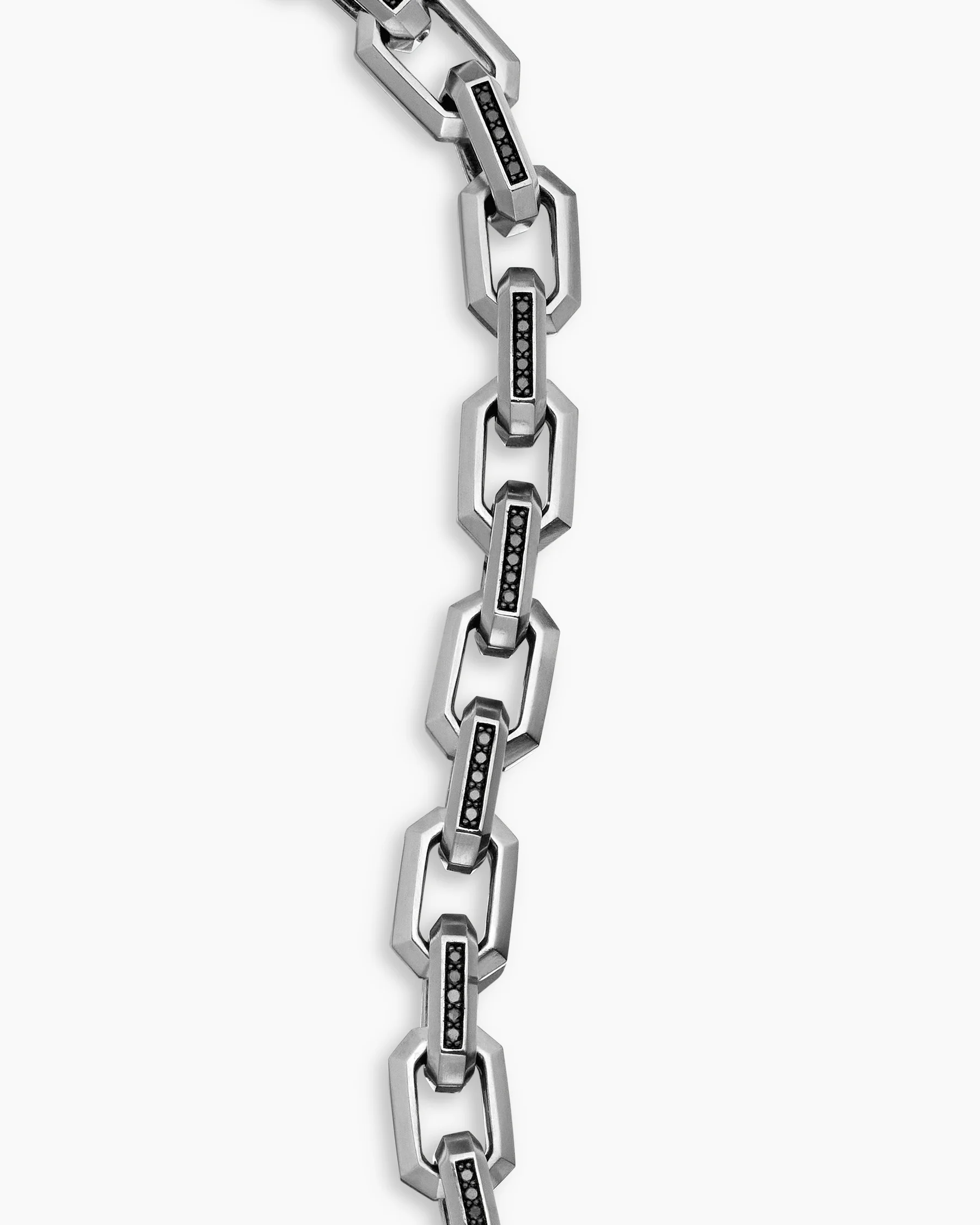 Streamline® Heirloom Chain Link Bracelet in Sterling Silver with Pavé Black Diamonds, 7.5mm 22 Streamline® Heirloom Chain Link Bracelet in Sterling Silver with Pavé Black Diamonds, 7.5mm