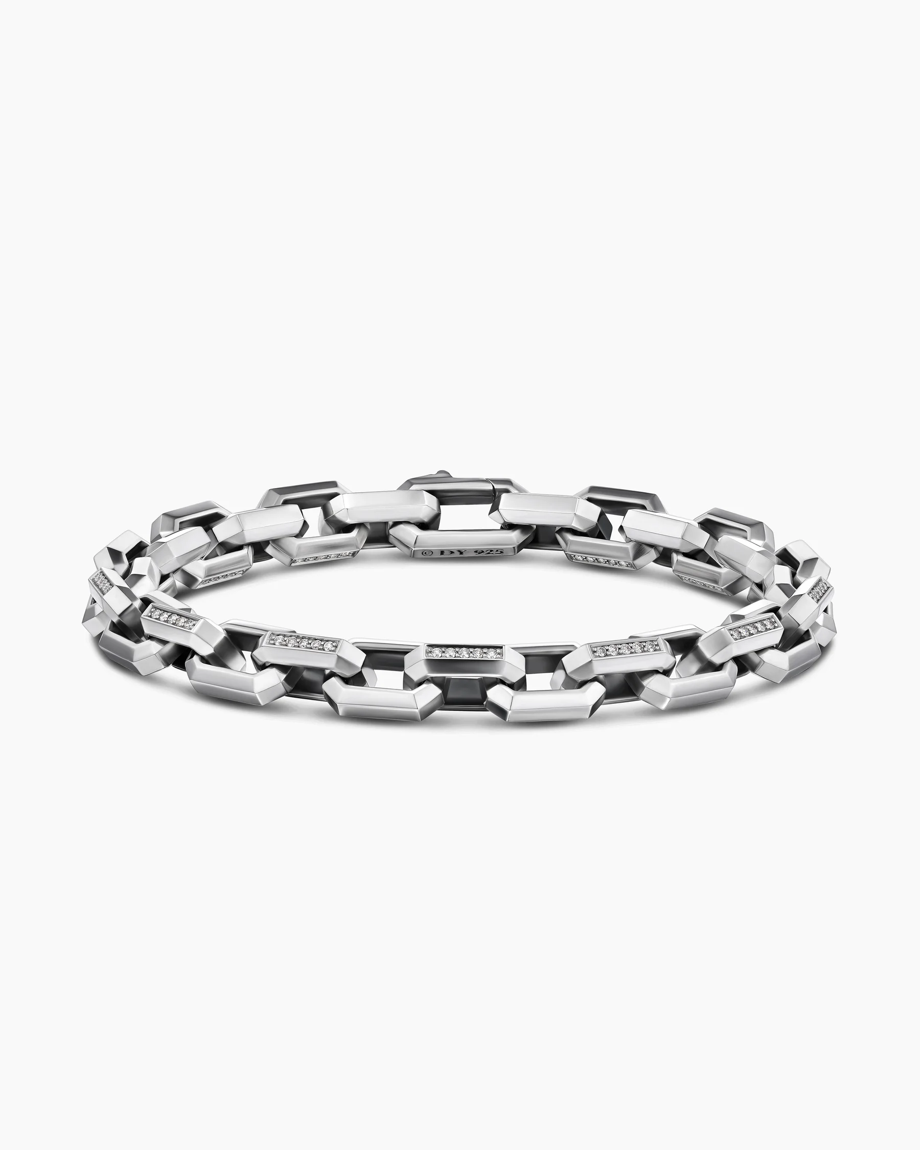 Streamline® Heirloom Chain Link Bracelet in Sterling Silver with Pavé Black Diamonds, 7.5mm 25 Streamline® Heirloom Chain Link Bracelet in Sterling Silver with Pavé Black Diamonds, 7.5mm