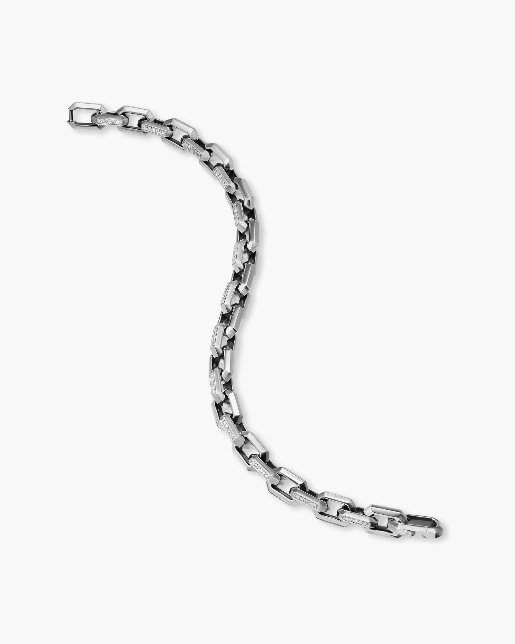 Streamline® Heirloom Chain Link Bracelet in Sterling Silver with Pavé Black Diamonds, 7.5mm 28 Streamline® Heirloom Chain Link Bracelet in Sterling Silver with Pavé Black Diamonds, 7.5mm