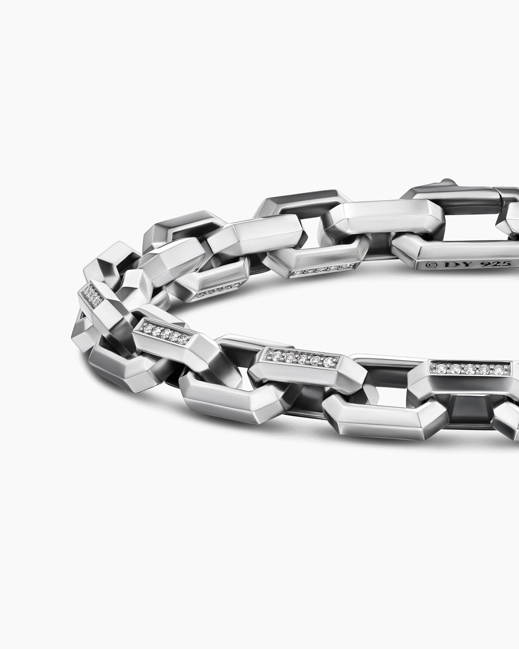 Streamline® Heirloom Chain Link Bracelet in Sterling Silver with Pavé Black Diamonds, 7.5mm 29 Streamline® Heirloom Chain Link Bracelet in Sterling Silver with Pavé Black Diamonds, 7.5mm