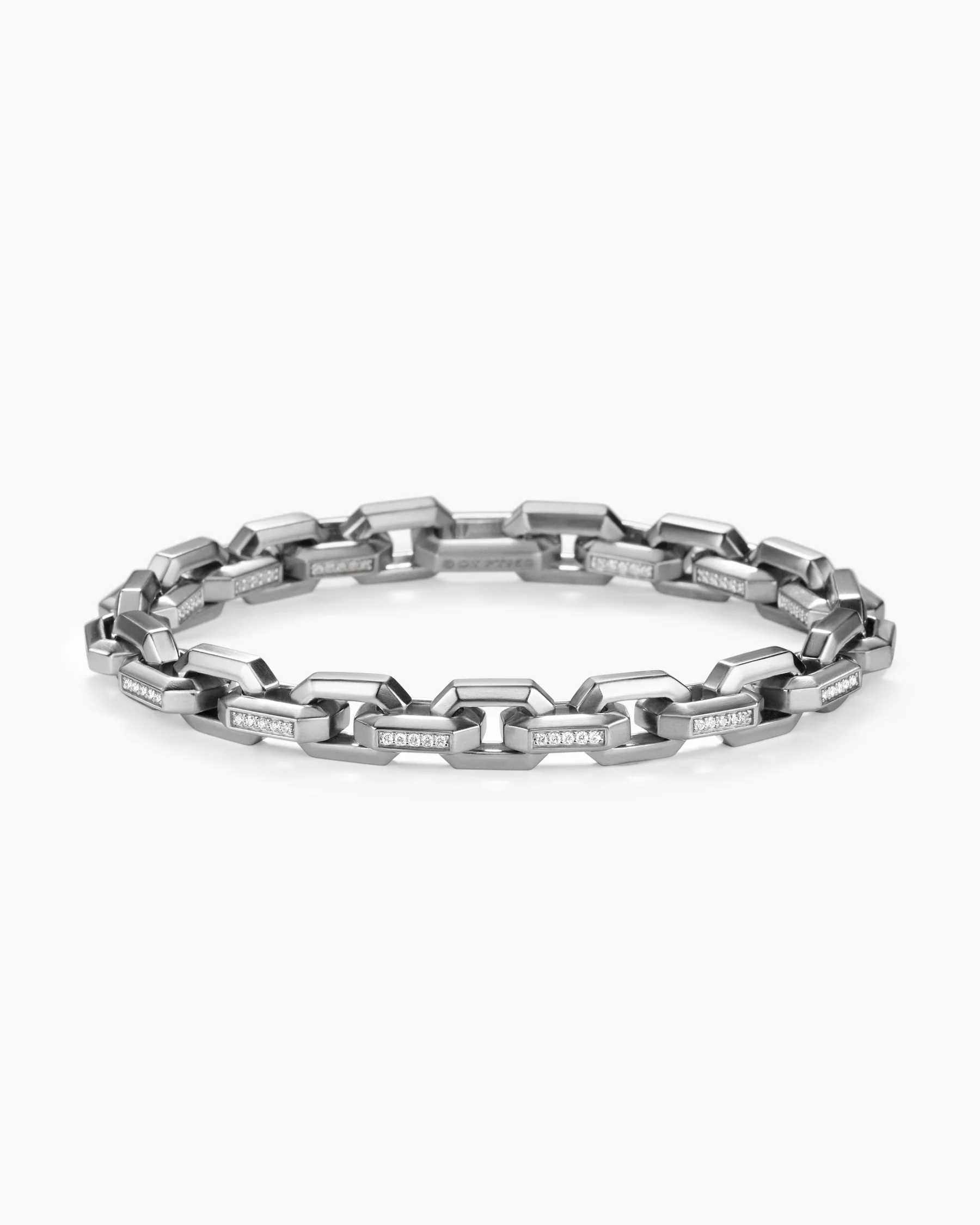 Streamline® Heirloom Chain Link Bracelet in Sterling Silver with Pavé Black Diamonds, 7.5mm 30 Streamline® Heirloom Chain Link Bracelet in Sterling Silver with Pavé Black Diamonds, 7.5mm