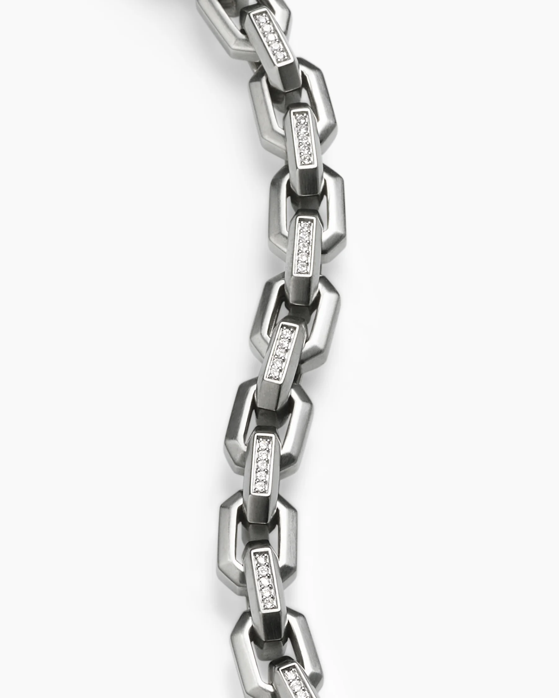 Streamline® Heirloom Chain Link Bracelet in Sterling Silver with Pavé Black Diamonds, 7.5mm 35 Streamline® Heirloom Chain Link Bracelet in Sterling Silver with Pavé Black Diamonds, 7.5mm