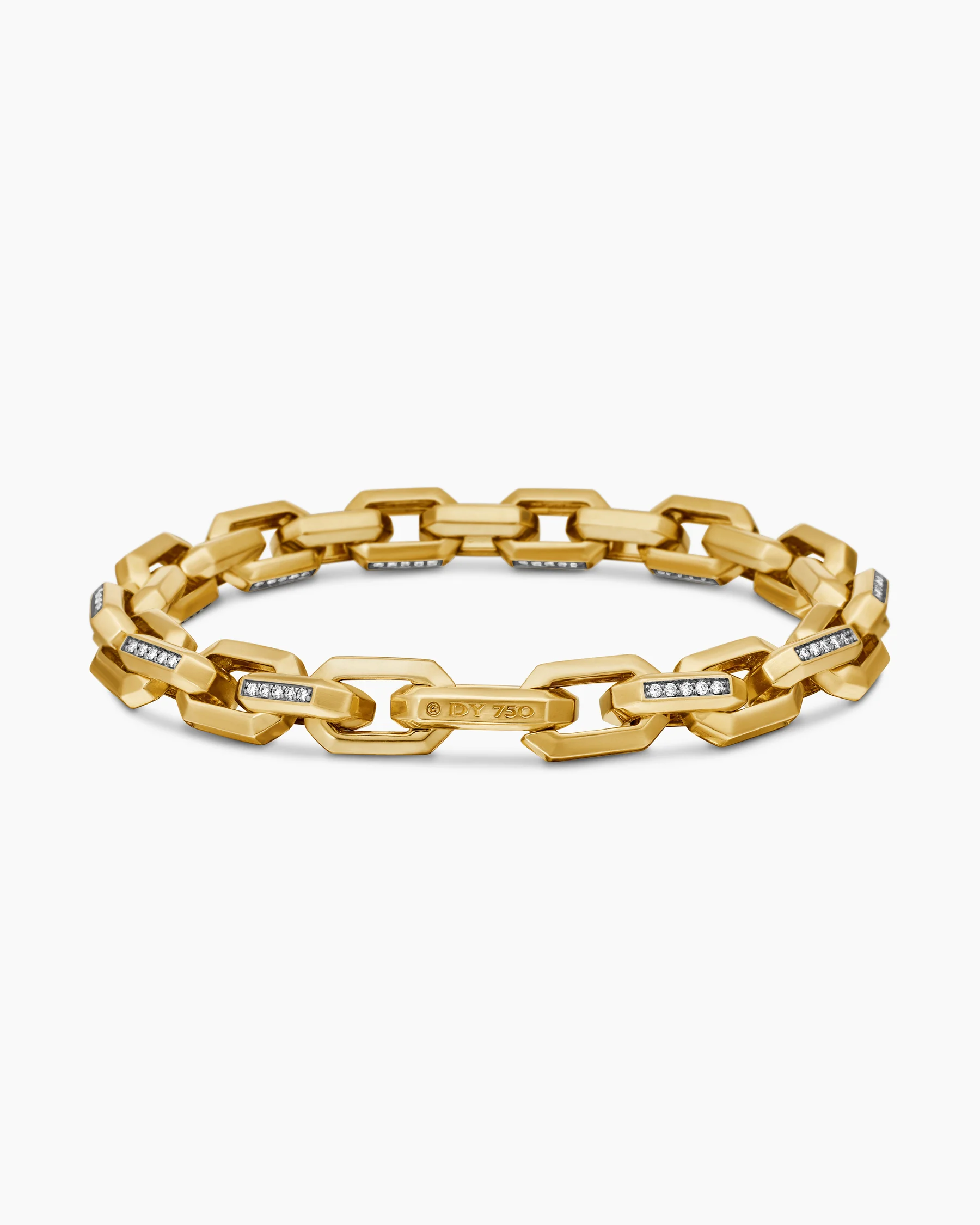 Streamline® Heirloom Chain Link Bracelet in Sterling Silver with Pavé Black Diamonds, 7.5mm 5 Streamline® Heirloom Chain Link Bracelet in Sterling Silver with Pavé Black Diamonds, 7.5mm