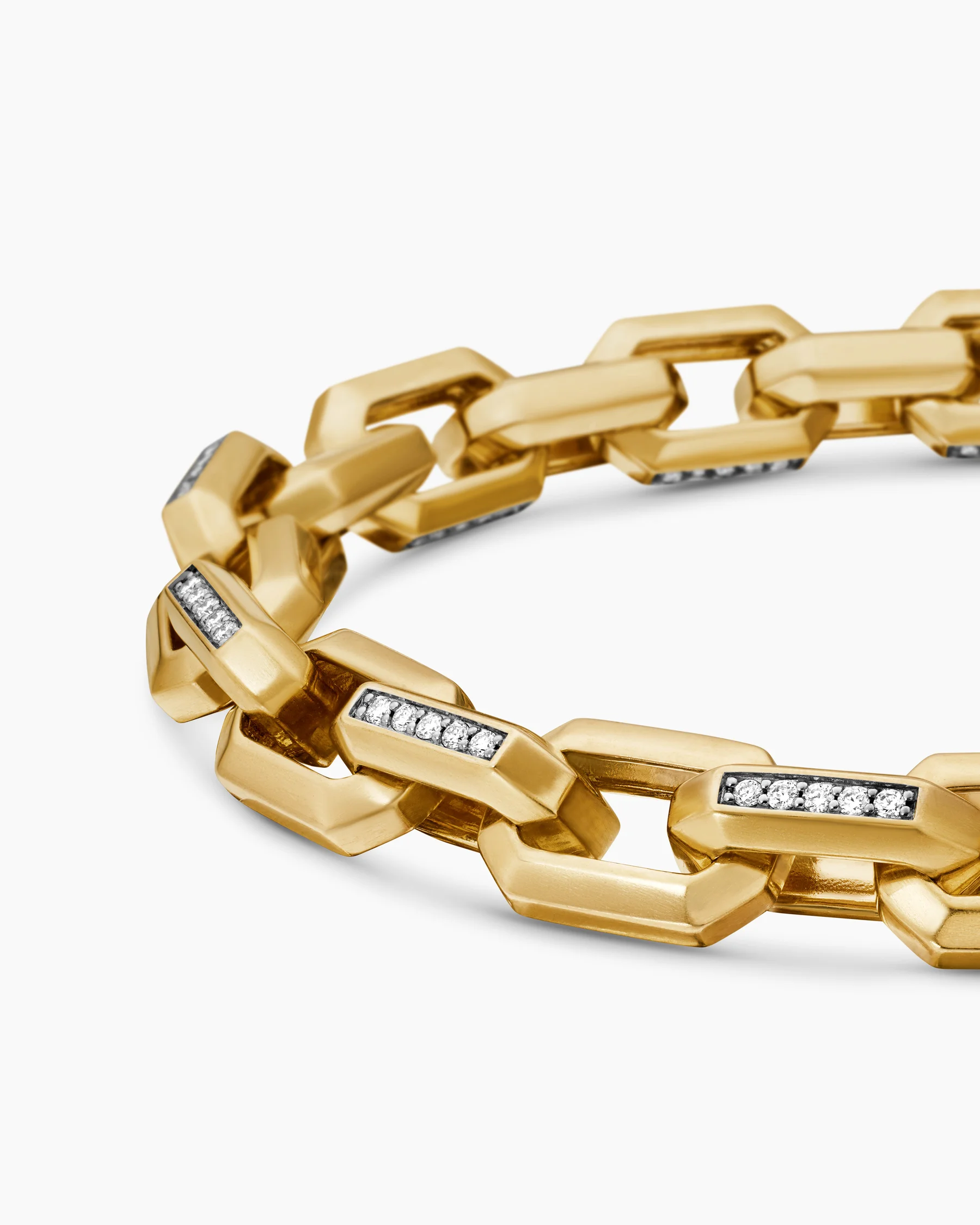 Streamline® Heirloom Chain Link Bracelet in Sterling Silver with Pavé Black Diamonds, 7.5mm 7 Streamline® Heirloom Chain Link Bracelet in Sterling Silver with Pavé Black Diamonds, 7.5mm
