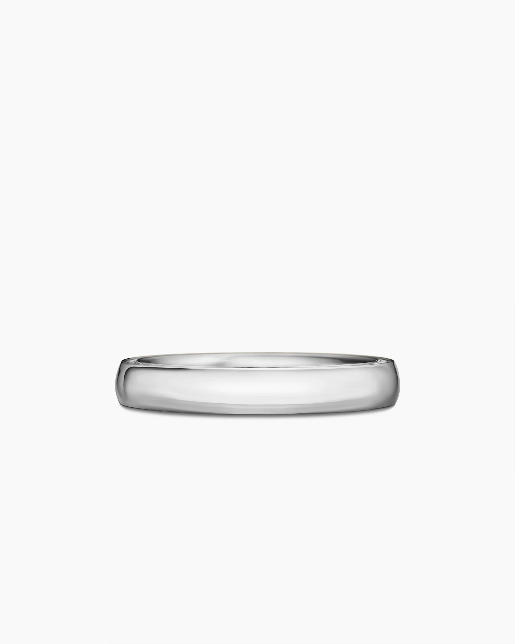 Streamline® Band Ring in 18K White Gold, 4mm
