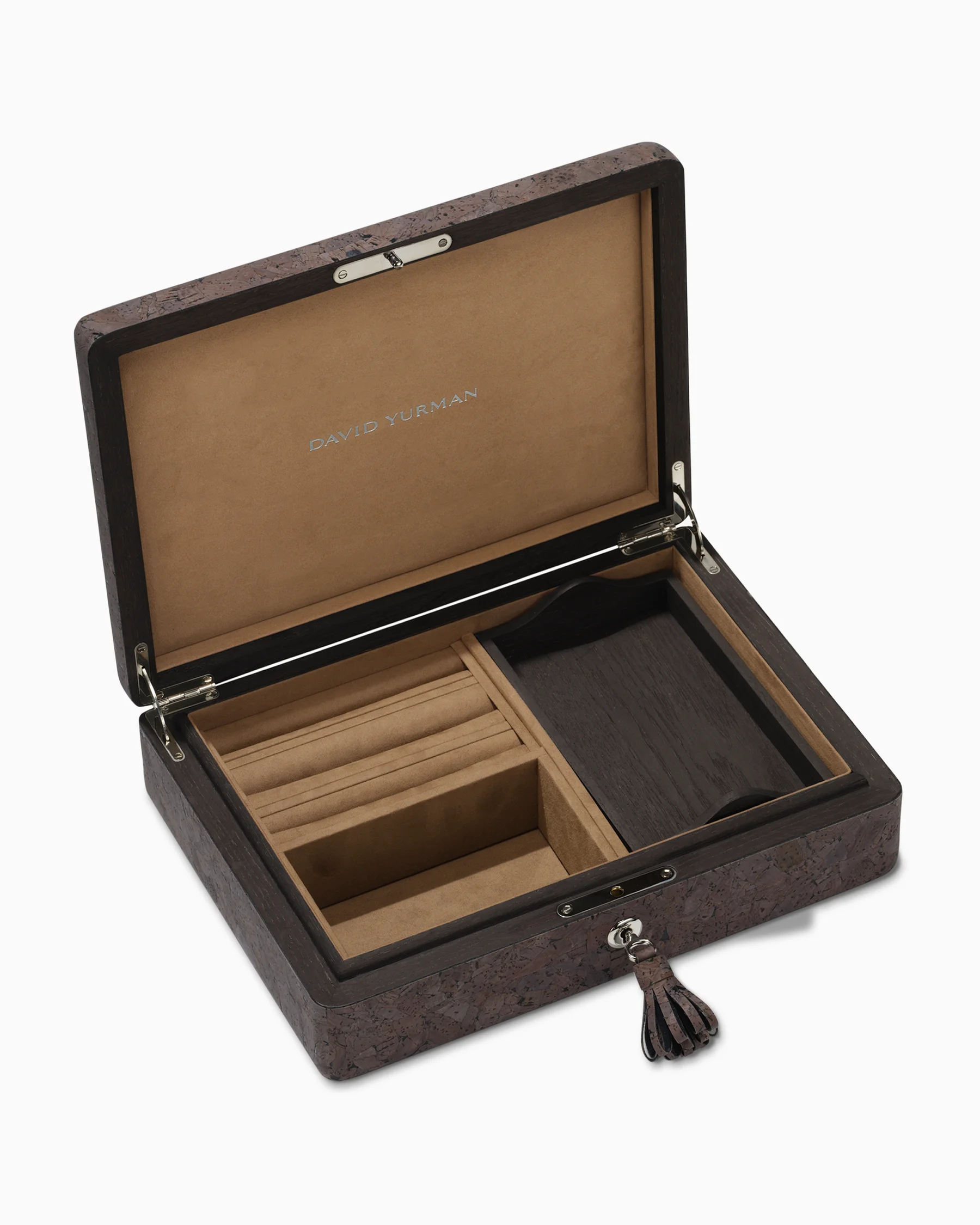 Jewelry Box in Dark Brown Cork
