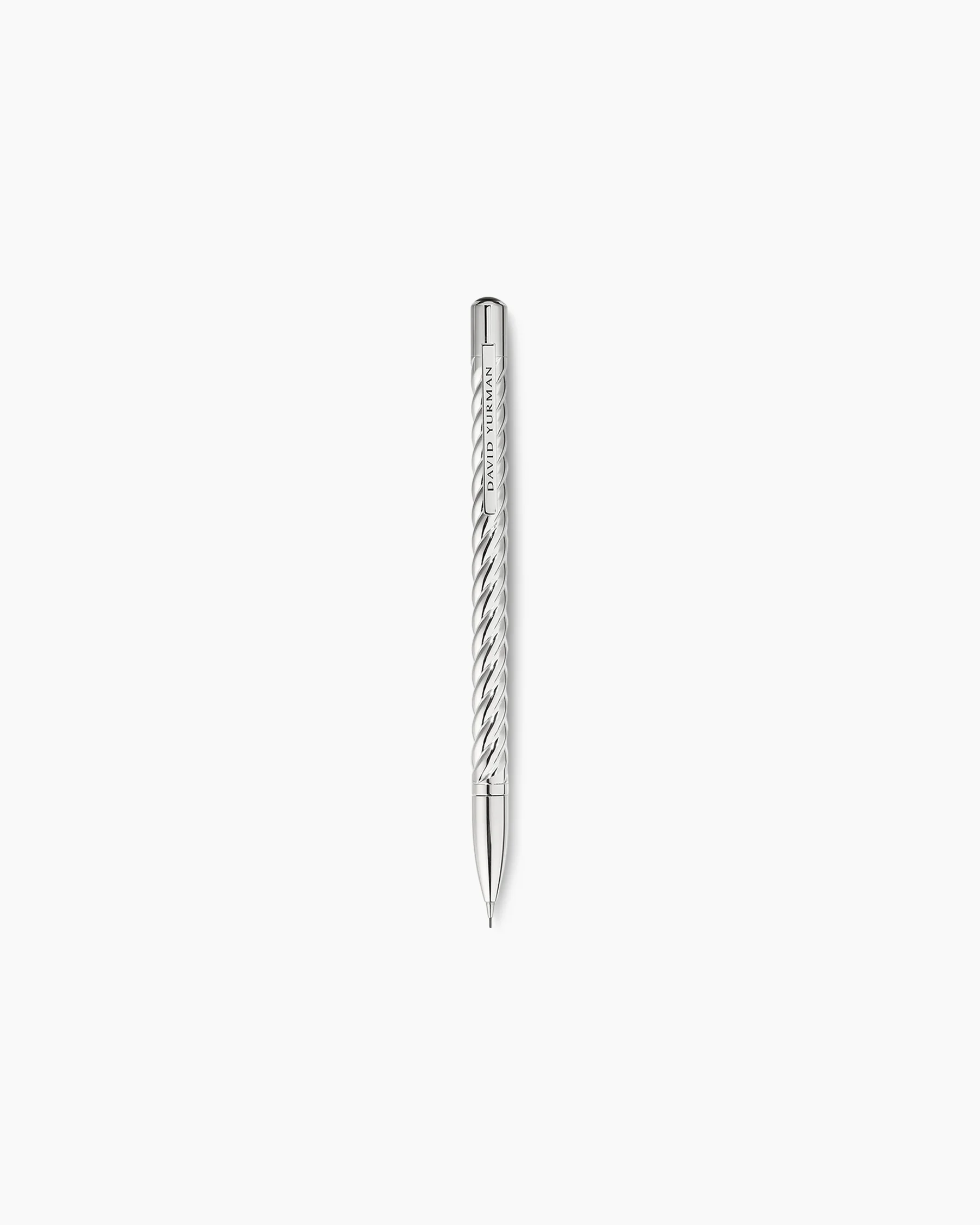 Cable Pencil in Sterling Silver with Black Onyx