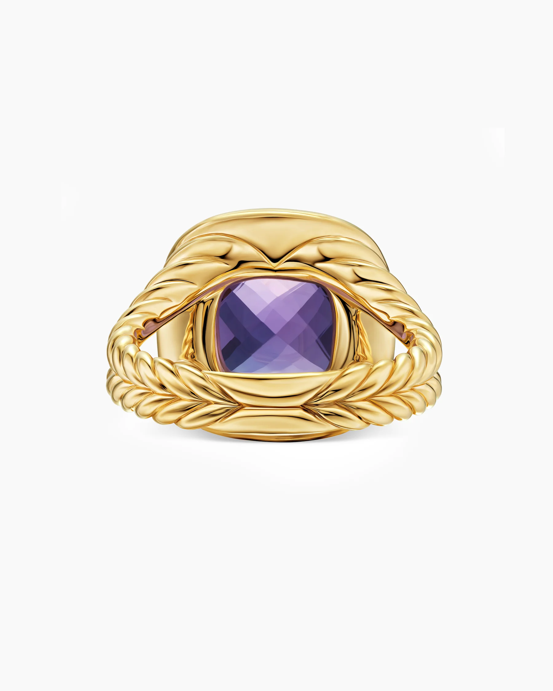 Albion® Ring in 18K Yellow Gold with Amethyst and Diamonds, 11mm 27 Albion® Ring in 18K Yellow Gold with Amethyst and Diamonds, 11mm