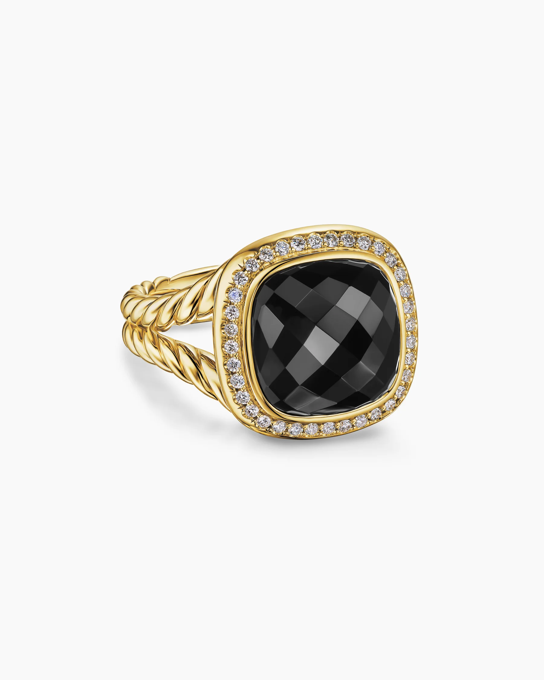 Albion® Ring in 18K Yellow Gold with Amethyst and Diamonds, 11mm 28 Albion® Ring in 18K Yellow Gold with Amethyst and Diamonds, 11mm