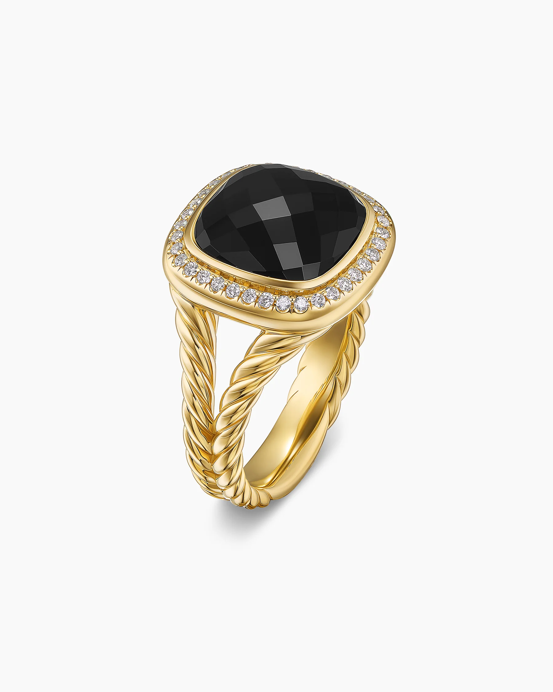 Albion® Ring in 18K Yellow Gold with Amethyst and Diamonds, 11mm 30 Albion® Ring in 18K Yellow Gold with Amethyst and Diamonds, 11mm
