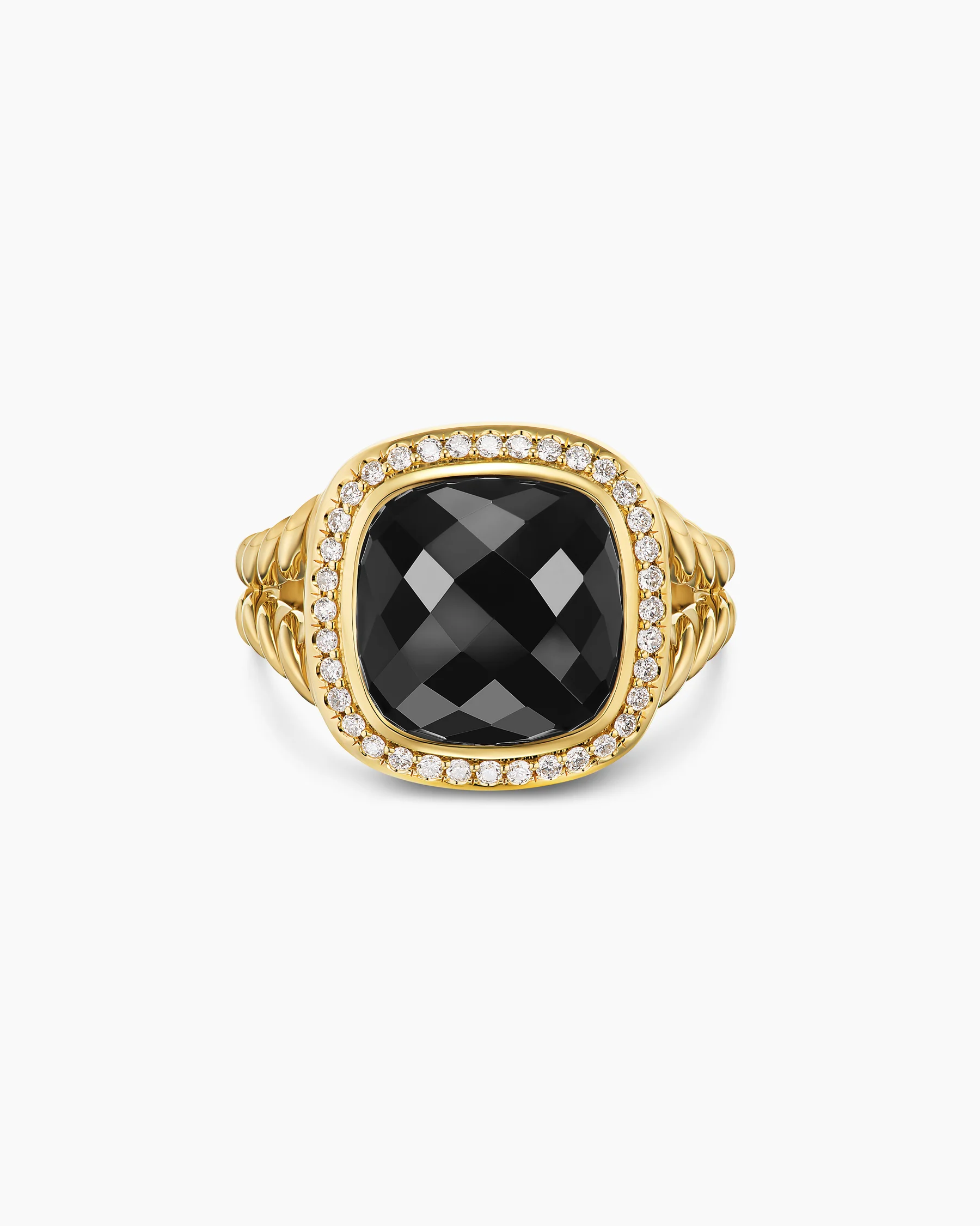 Albion® Ring in 18K Yellow Gold with Amethyst and Diamonds, 11mm 31 Albion® Ring in 18K Yellow Gold with Amethyst and Diamonds, 11mm