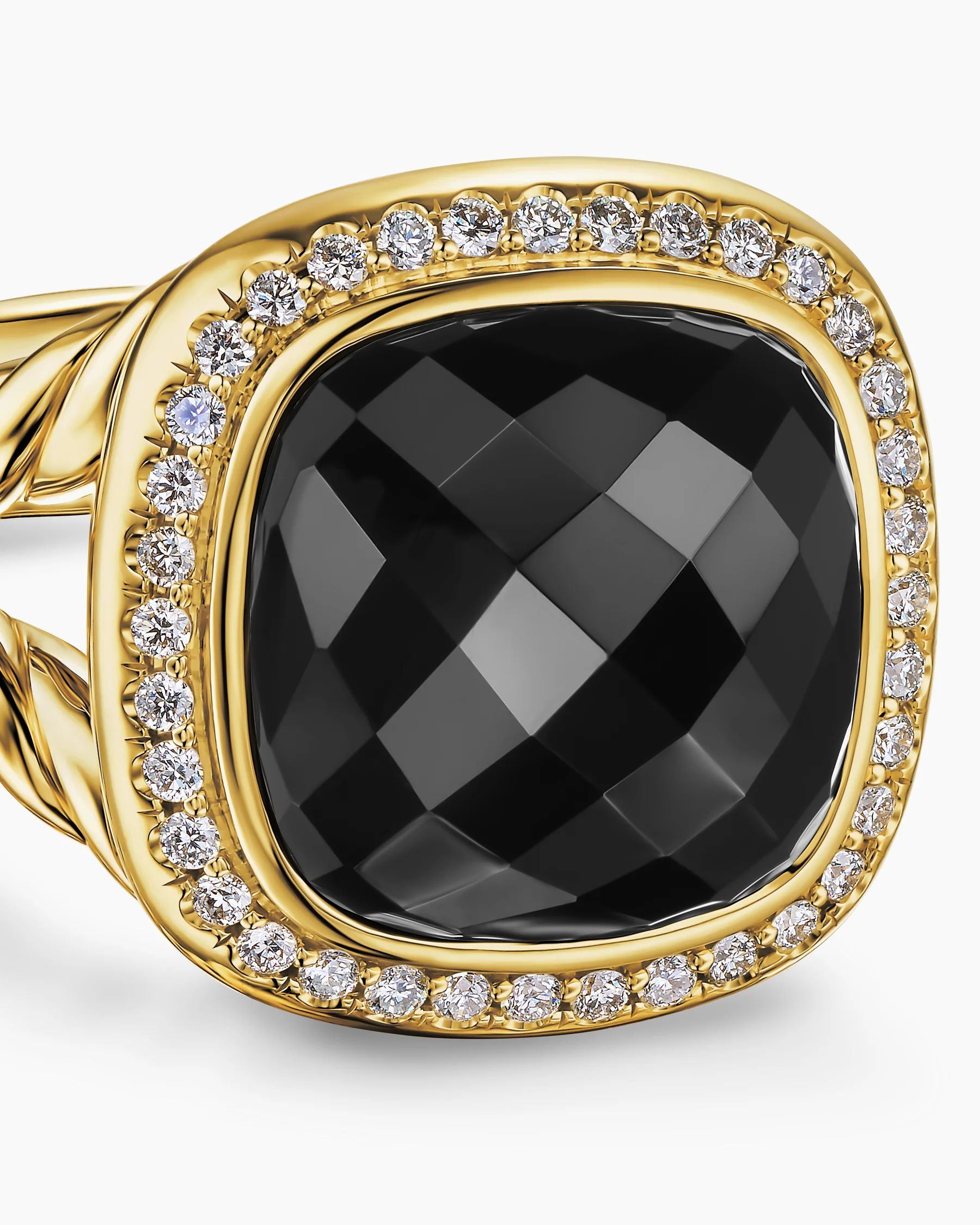Albion® Ring in 18K Yellow Gold with Amethyst and Diamonds, 11mm 32 Albion® Ring in 18K Yellow Gold with Amethyst and Diamonds, 11mm