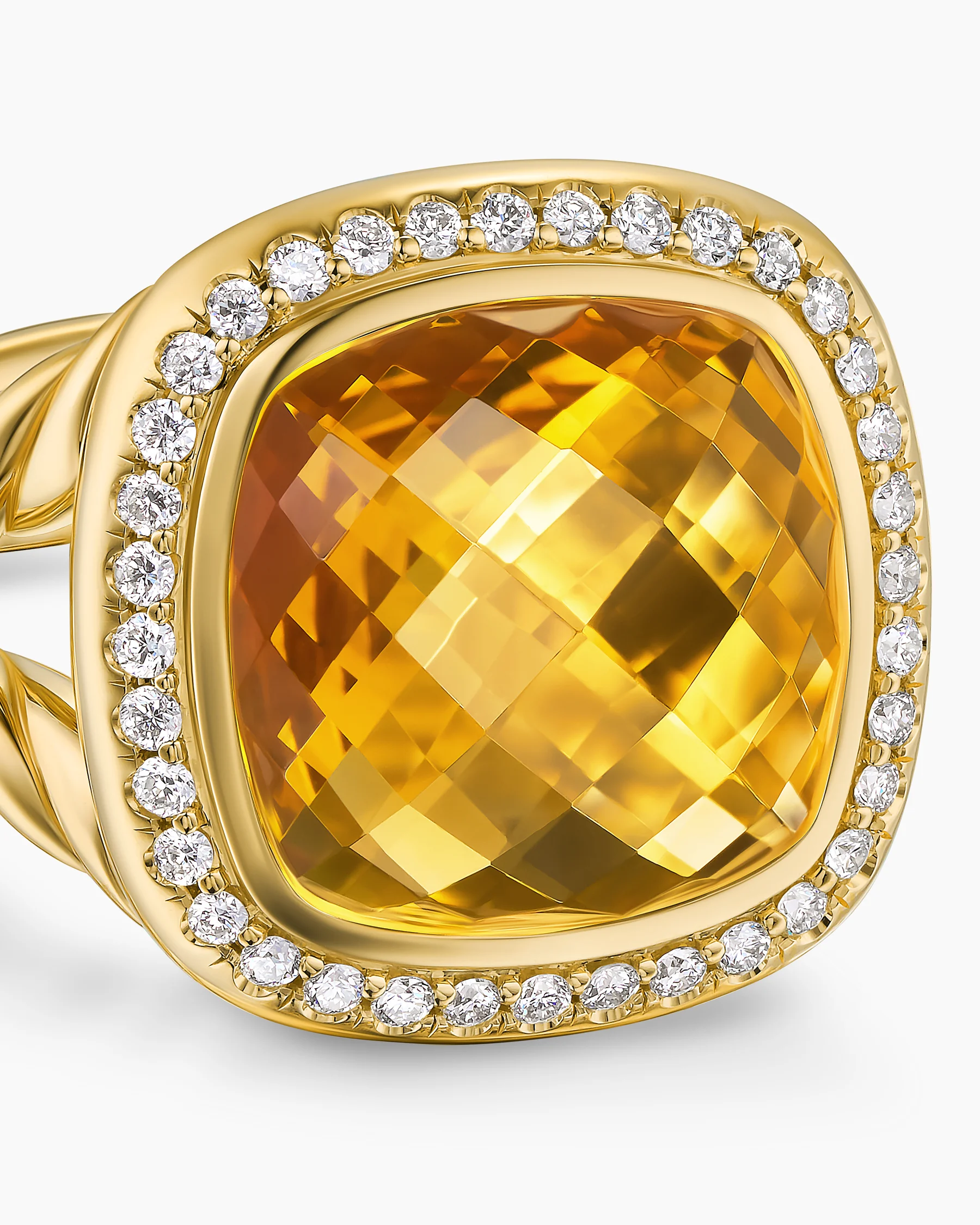 Albion® Ring in 18K Yellow Gold with Amethyst and Diamonds, 11mm 38 Albion® Ring in 18K Yellow Gold with Amethyst and Diamonds, 11mm