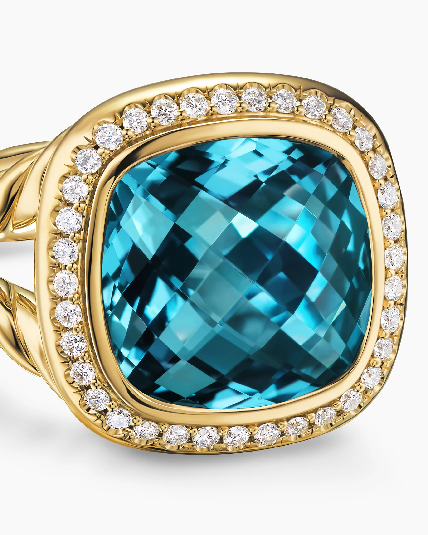 Albion® Ring in 18K Yellow Gold with Amethyst and Diamonds, 11mm 44 Albion® Ring in 18K Yellow Gold with Amethyst and Diamonds, 11mm