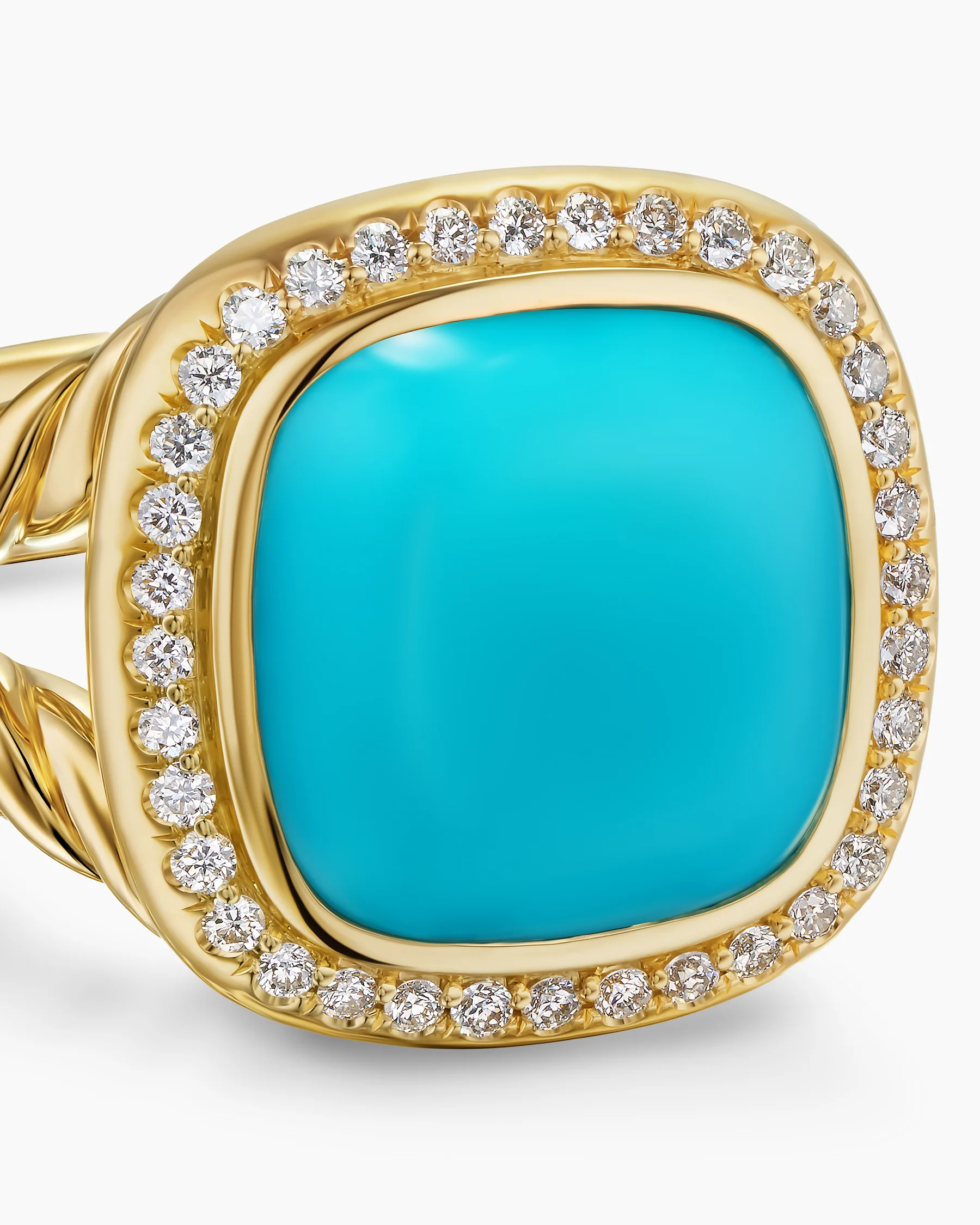 Albion® Ring in 18K Yellow Gold with Amethyst and Diamonds, 11mm 56 Albion® Ring in 18K Yellow Gold with Amethyst and Diamonds, 11mm