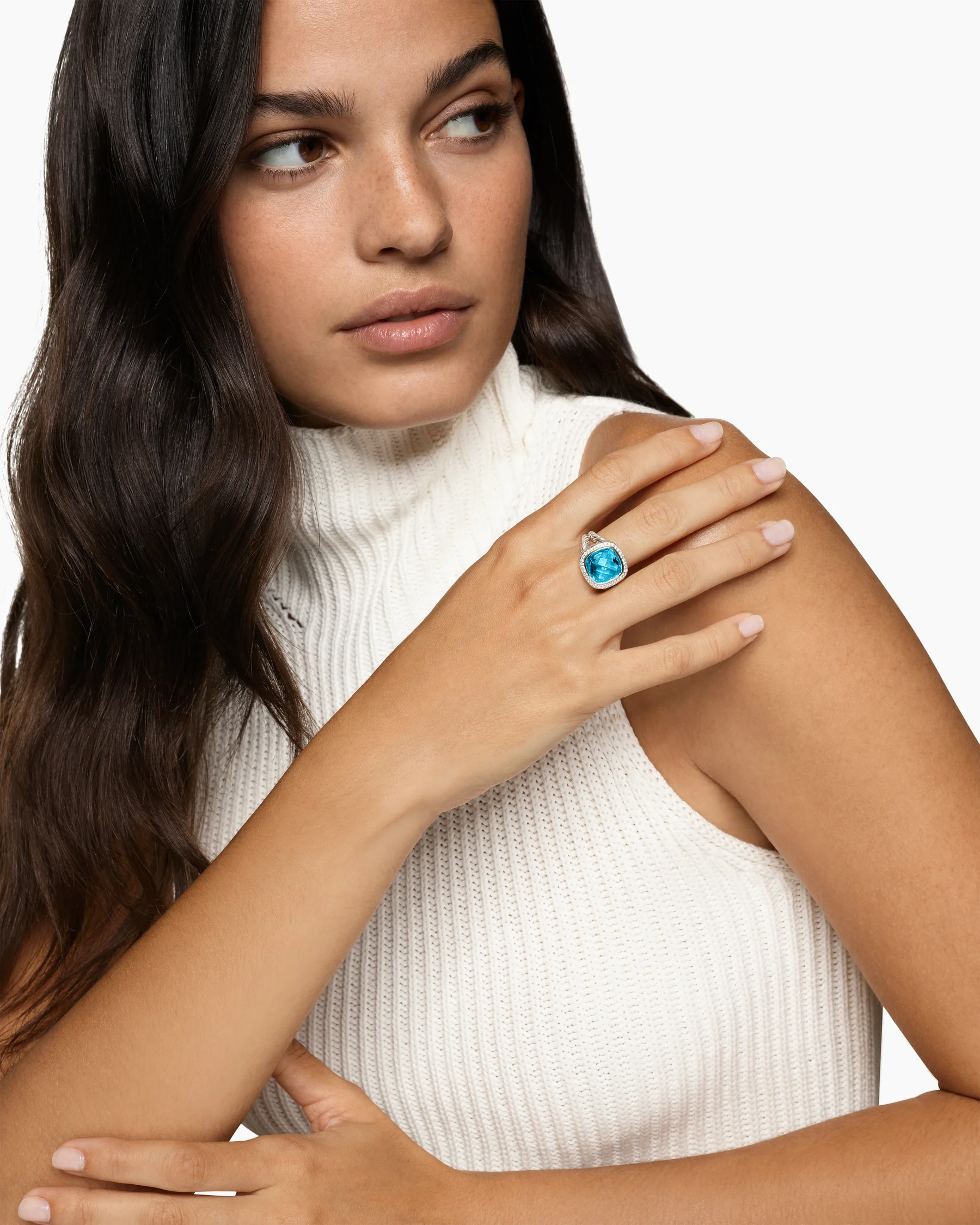 Albion® Ring in 18K Yellow Gold with Amethyst and Diamonds, 11mm 9 Albion® Ring in 18K Yellow Gold with Amethyst and Diamonds, 11mm