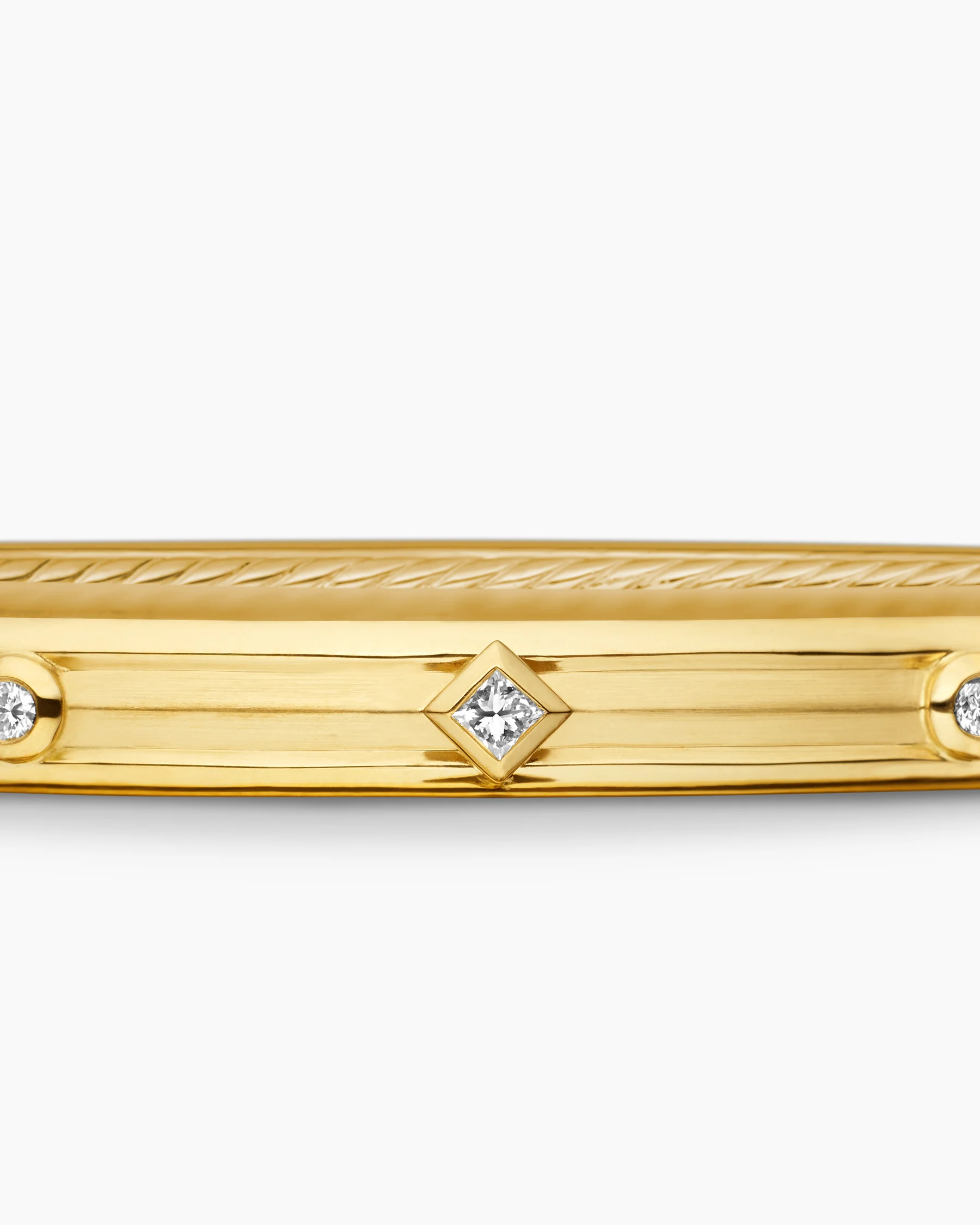 Modern Renaissance® Bangle Bracelet in 18K Yellow Gold with Diamonds, 4.5mm 6 Modern Renaissance® Bangle Bracelet in 18K Yellow Gold with Diamonds, 4.5mm