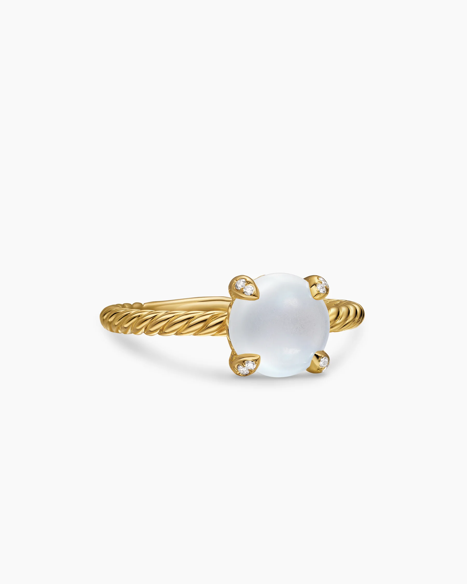Petite Chatelaine® Ring in 18K Yellow Gold with Iolite and Diamonds, 8mm 36 Petite Chatelaine® Ring in 18K Yellow Gold with Iolite and Diamonds, 8mm