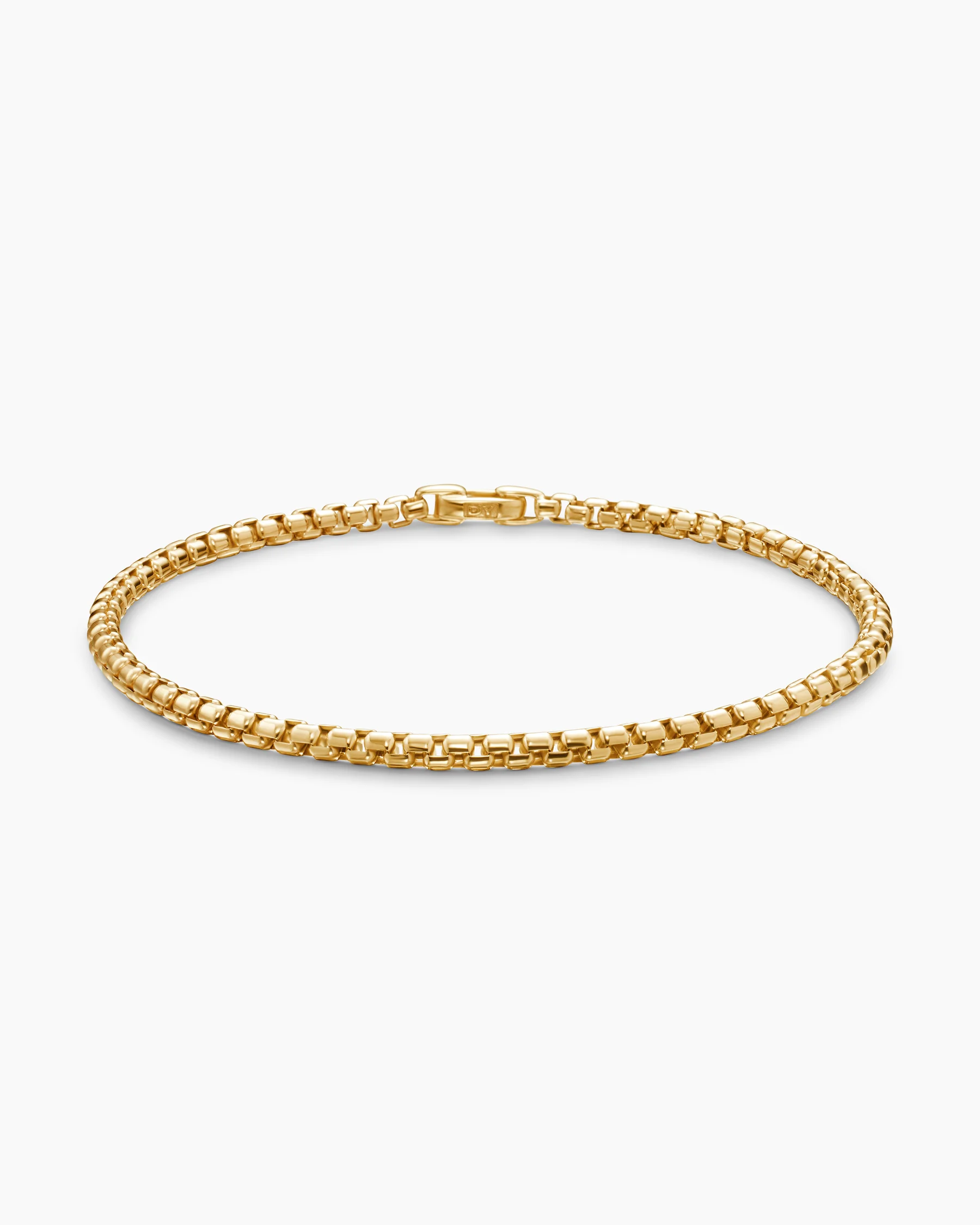 DY Bel Aire Box Chain Bracelet in 18K Yellow Gold, 2.7mm