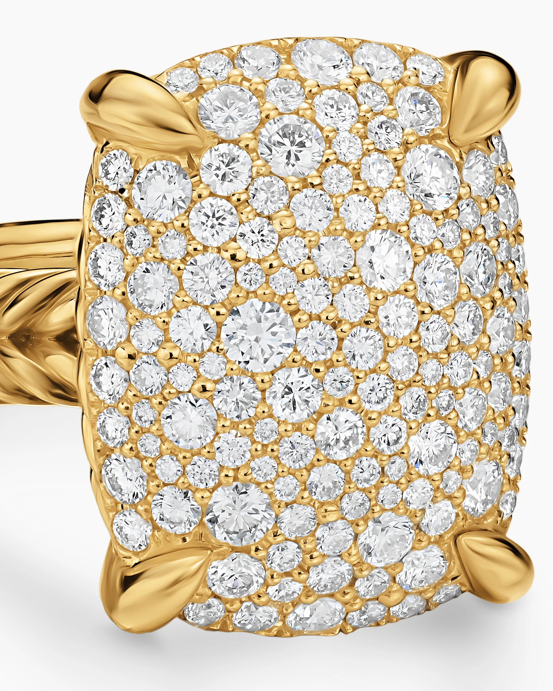 Chatelaine® Elongated Ring in Sterling Silver with Diamonds, 19mm 11 Chatelaine® Elongated Ring in Sterling Silver with Diamonds, 19mm