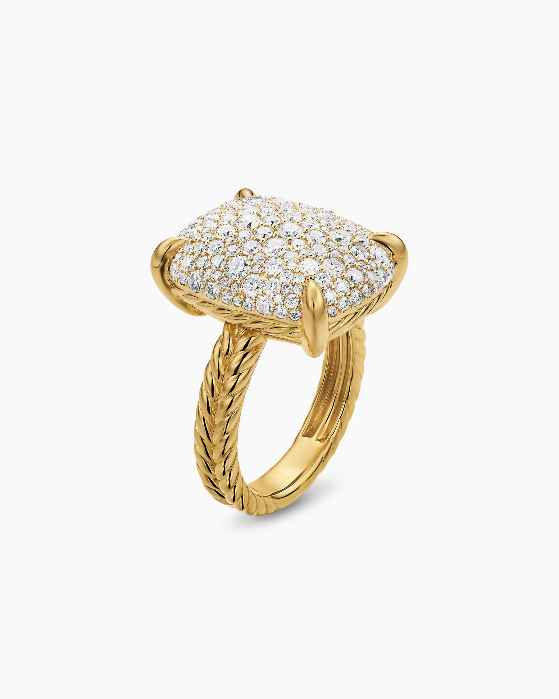 Chatelaine® Elongated Ring in Sterling Silver with Diamonds, 19mm 9 Chatelaine® Elongated Ring in Sterling Silver with Diamonds, 19mm