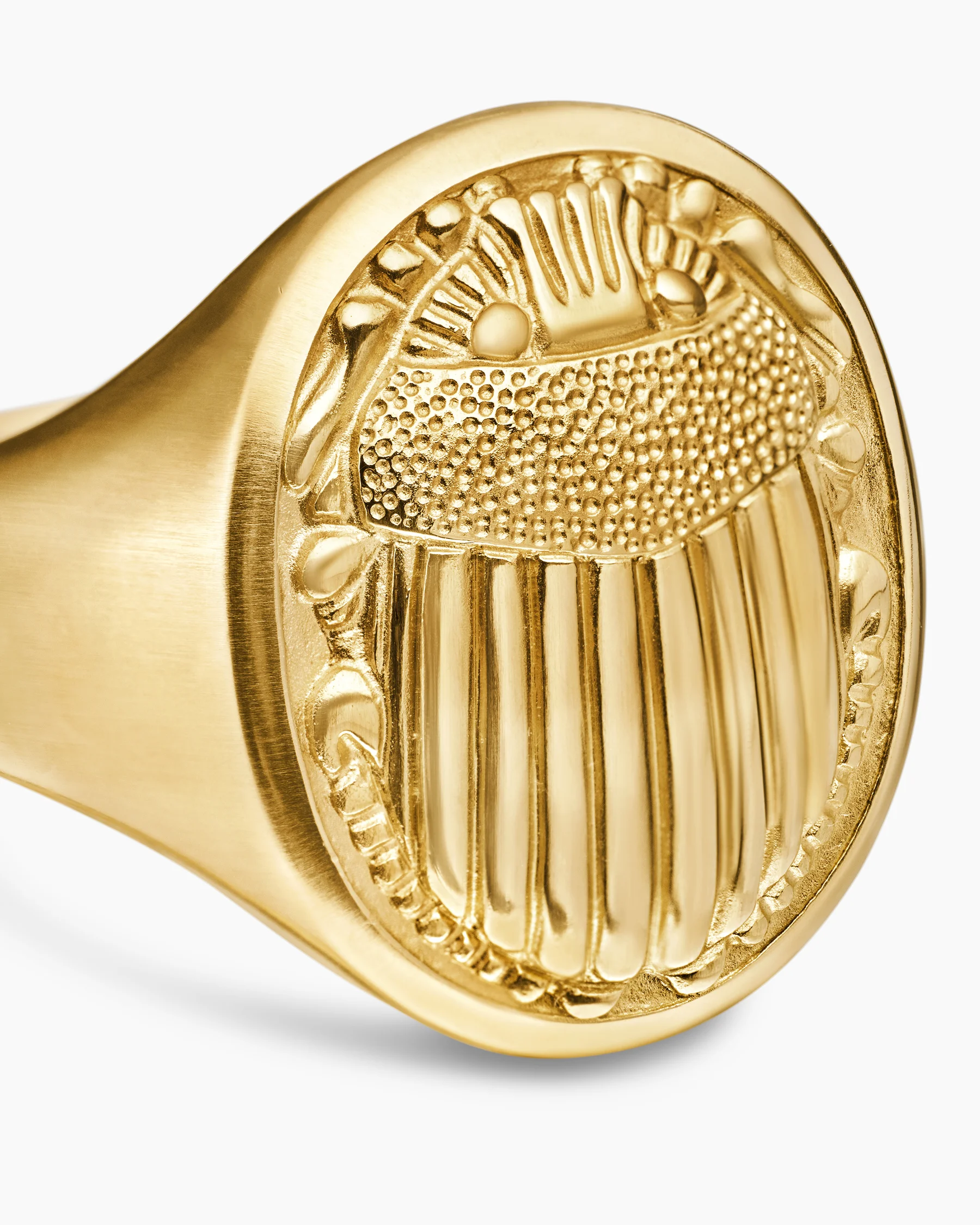 Petrvs® Scarab Signet Ring in 18K Yellow Gold, 21.5mm 12 Petrvs® Scarab Signet Ring in 18K Yellow Gold, 21.5mm