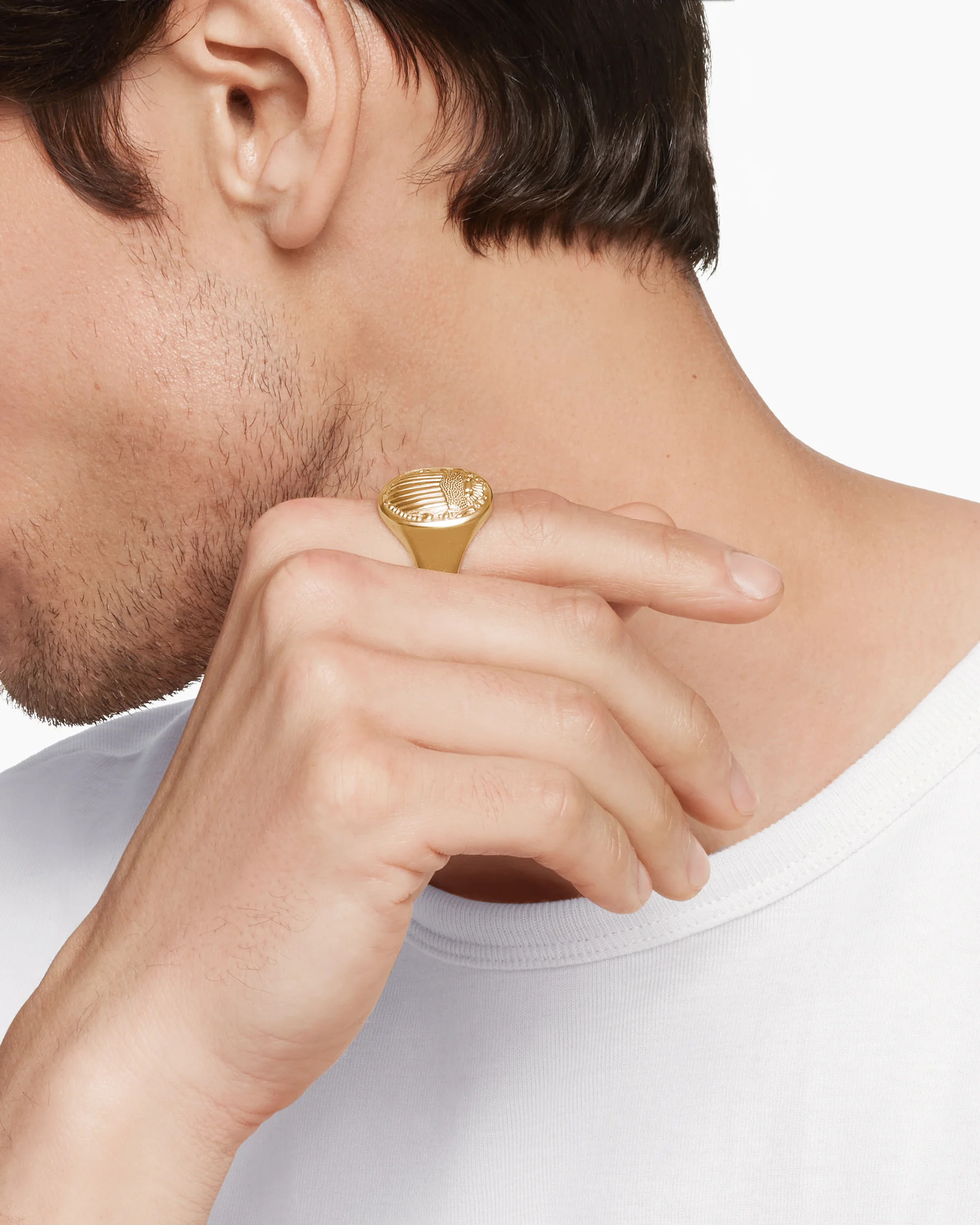 Petrvs® Scarab Signet Ring in 18K Yellow Gold, 21.5mm 14 Petrvs® Scarab Signet Ring in 18K Yellow Gold, 21.5mm