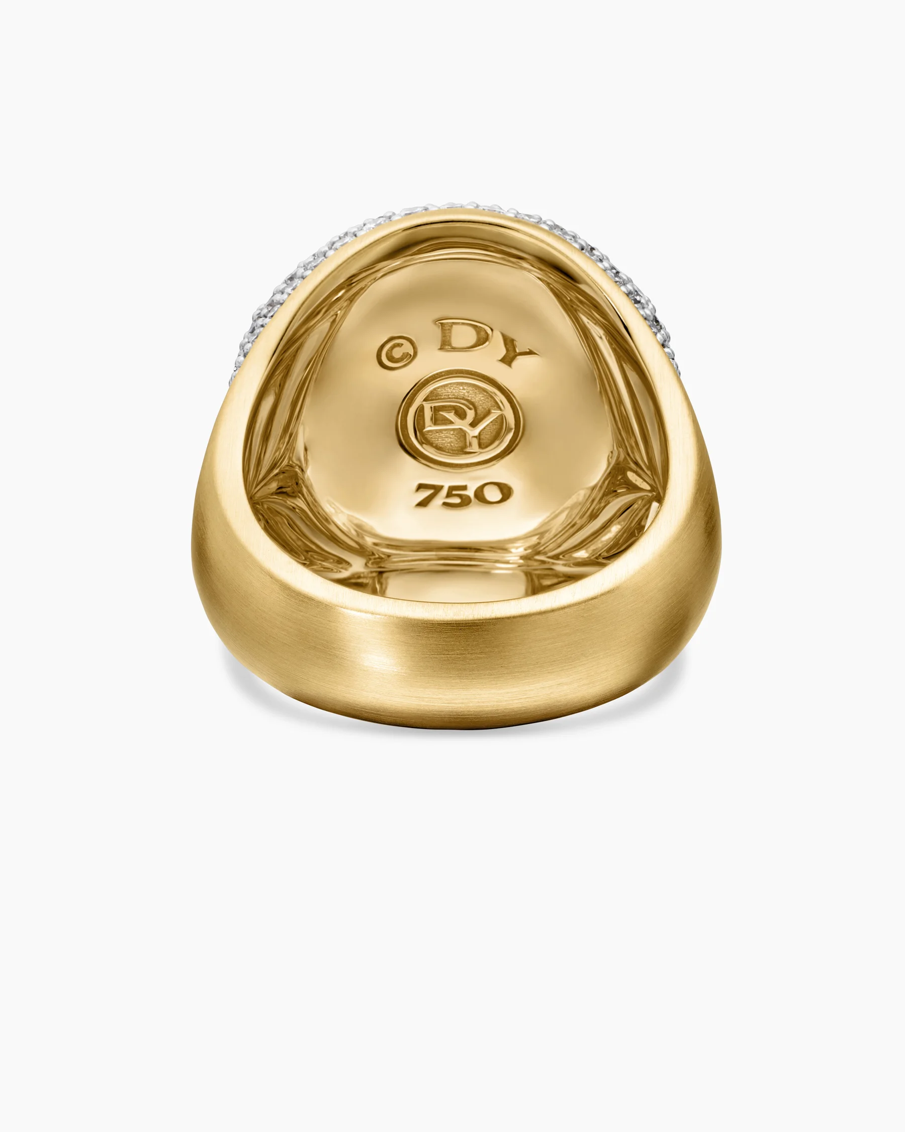 Memento Mori Skull Ring in 18K Yellow Gold with Diamonds and Emeralds, 26mm 13 Memento Mori Skull Ring in 18K Yellow Gold with Diamonds and Emeralds, 26mm
