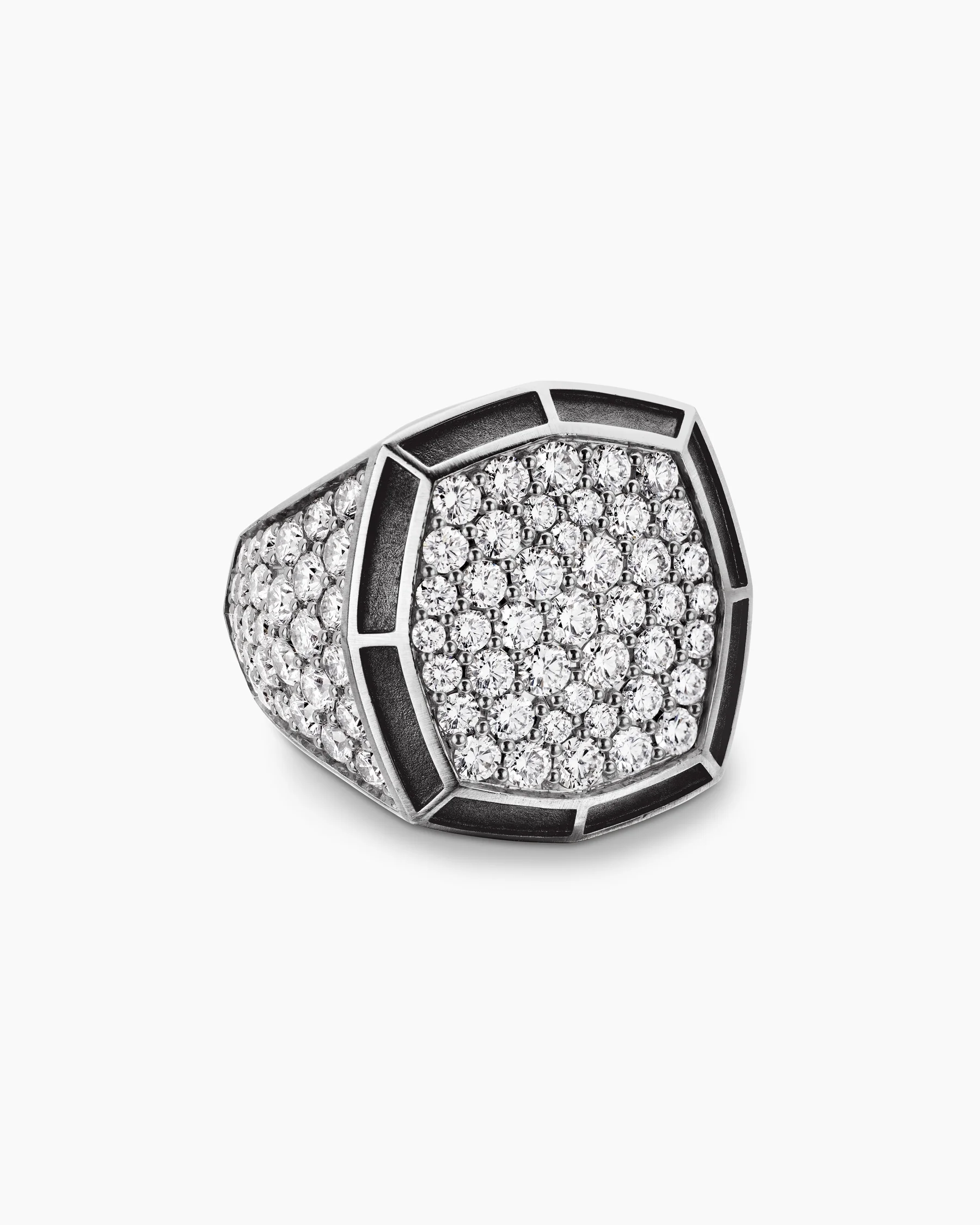Streamline® Bold Signet Ring in Sterling Silver with Diamonds, 23.4mm 14 Streamline® Bold Signet Ring in Sterling Silver with Diamonds, 23.4mm