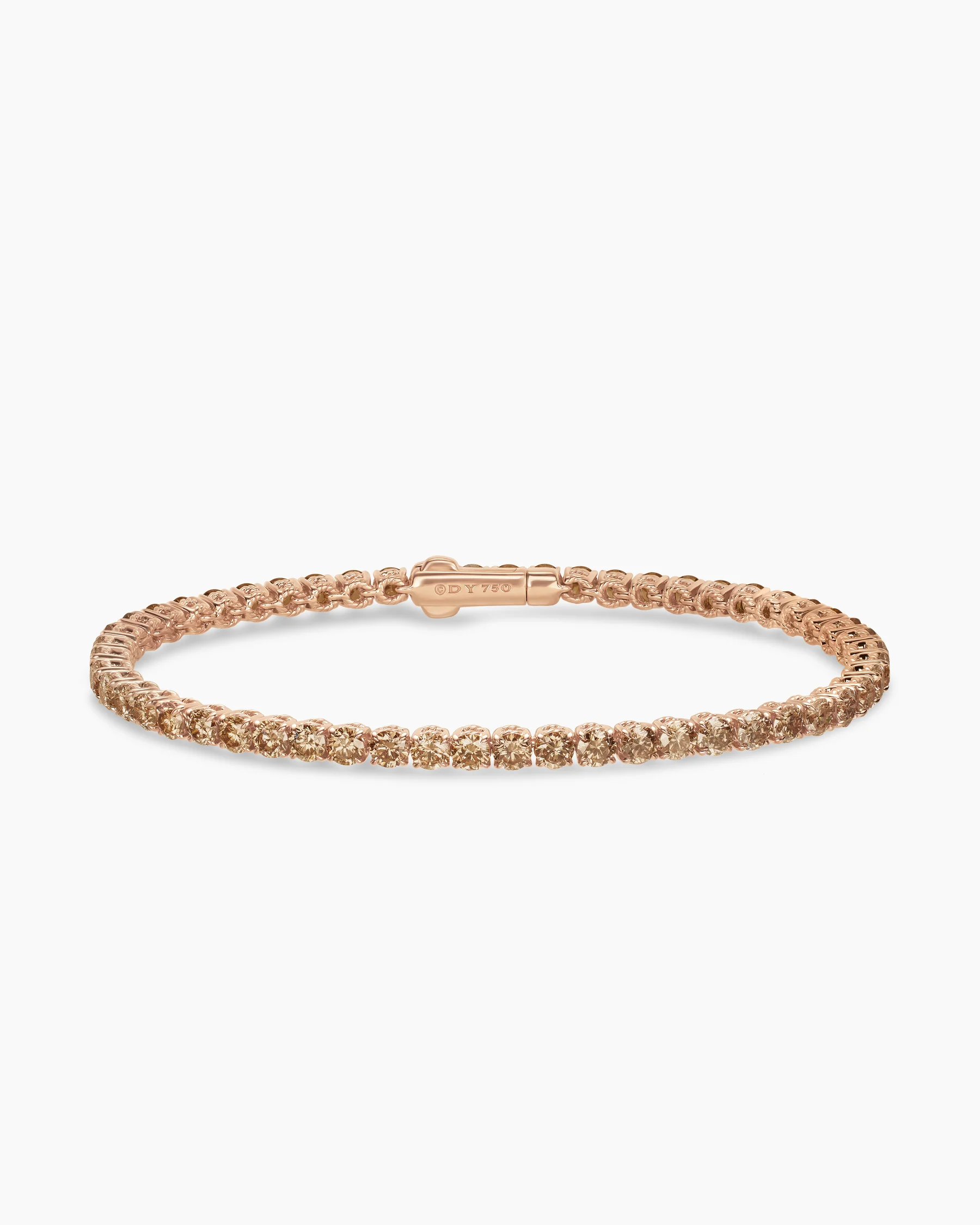 Tennis Bracelet in 18K White Gold with Diamonds, 3mm